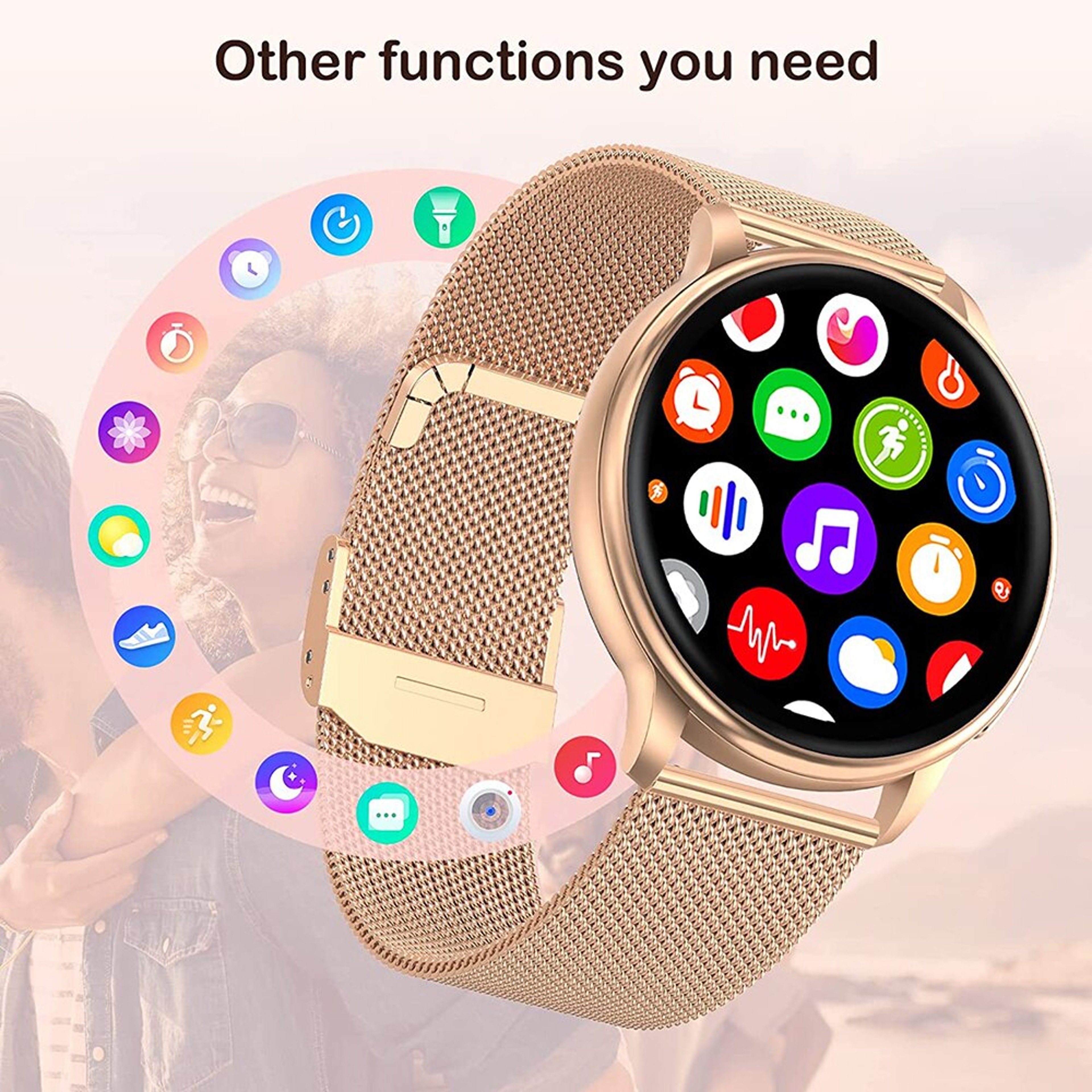 Smart Watch Women Bluetooth Call Custom Dial Men Fitness Tracker Sport Heart Rate Smartwatch 1