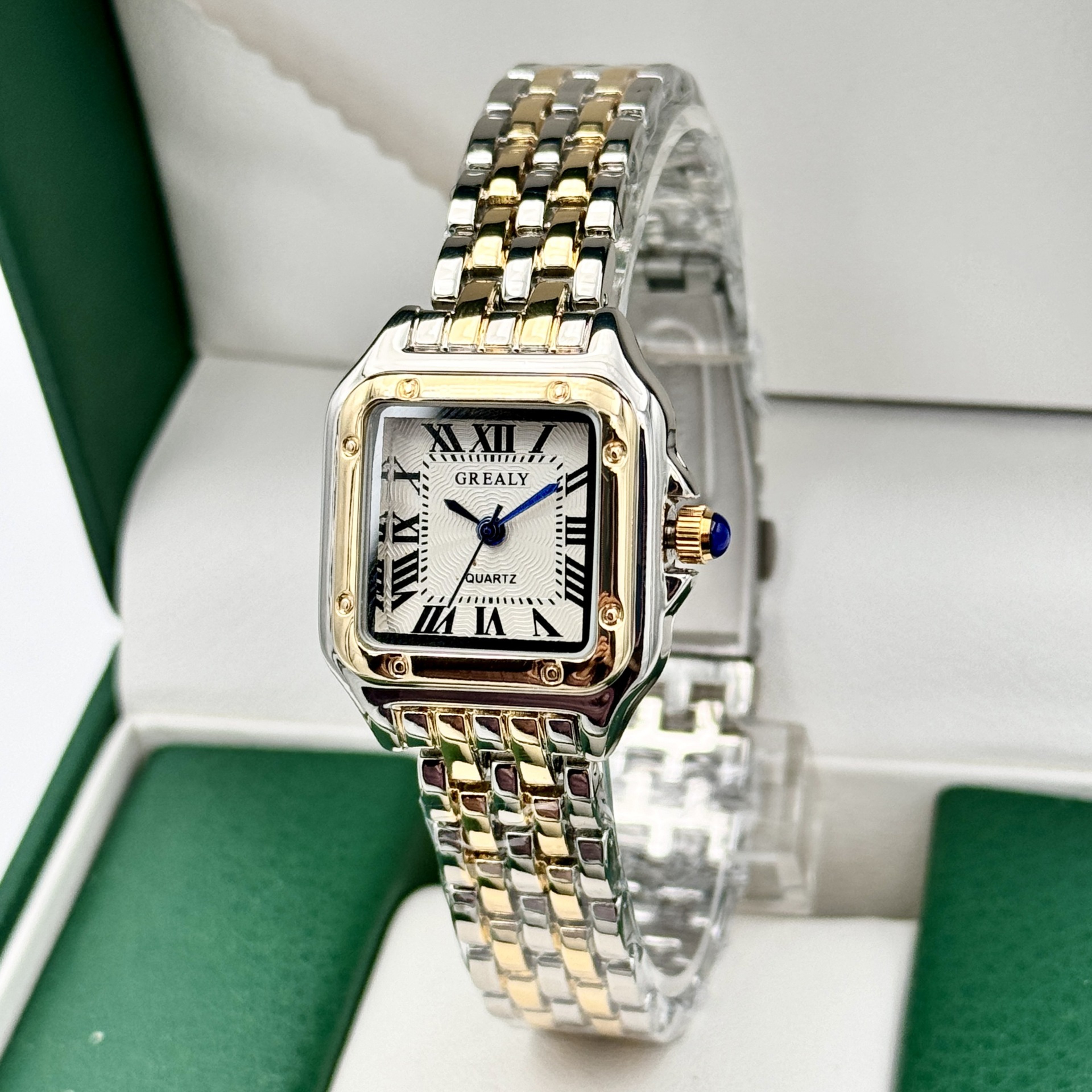 Light Luxury Brand Women Watch Gold Stainless Steel Ladies Fashion Quartz Wristwatch For Business 0