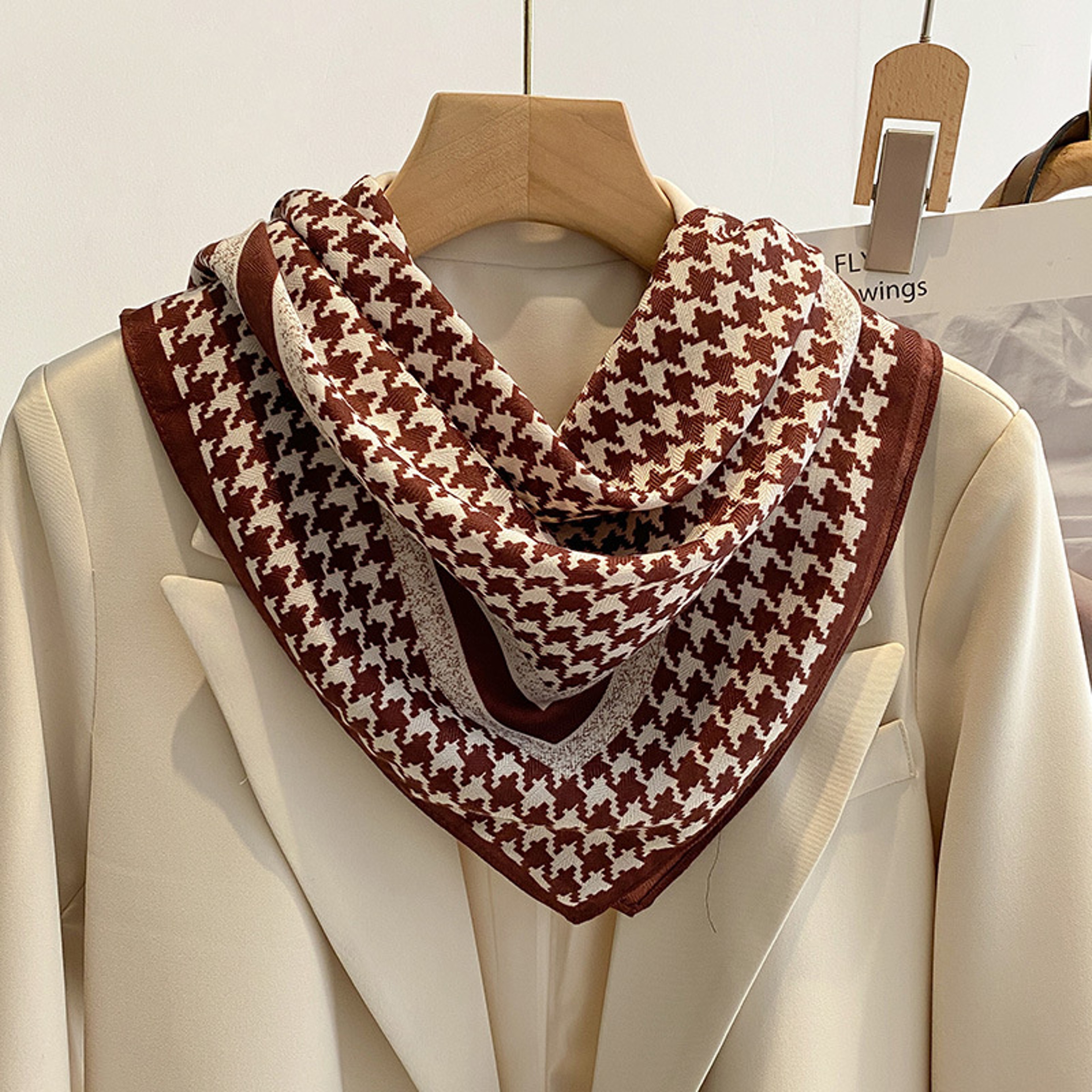 New Pure Cotton Women Scarf Square Foulard Lady's Neck Hair Scarves Design Printed Head Kerchief Fashion Girl Scarf – view 29