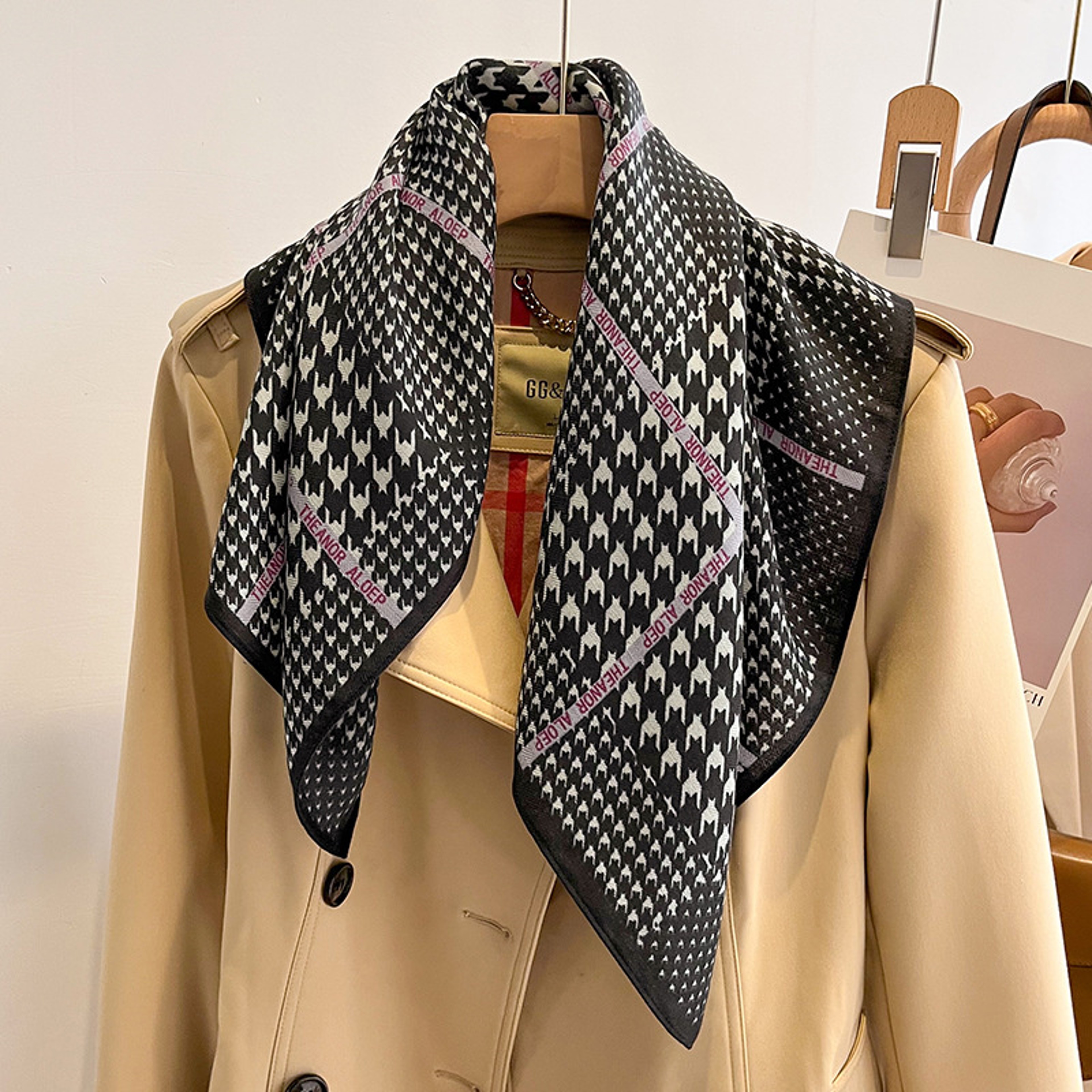 New Pure Cotton Women Scarf Square Foulard Lady's Neck Hair Scarves Design Printed Head Kerchief Fashion Girl Scarf – view 42
