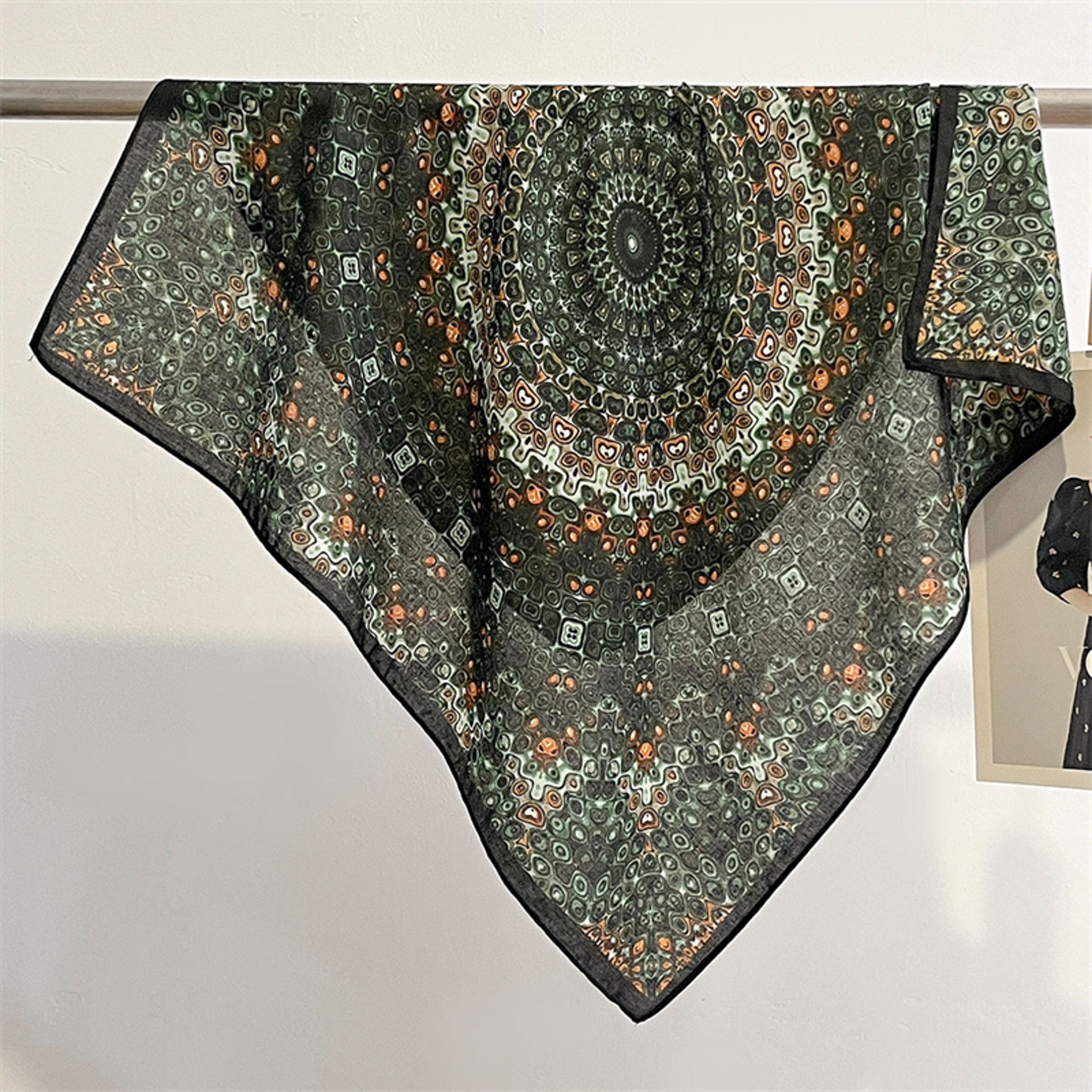 New Pure Cotton Women Scarf Square Foulard Lady's Neck Hair Scarves Design Printed Head Kerchief Fashion Girl Scarf – view 60