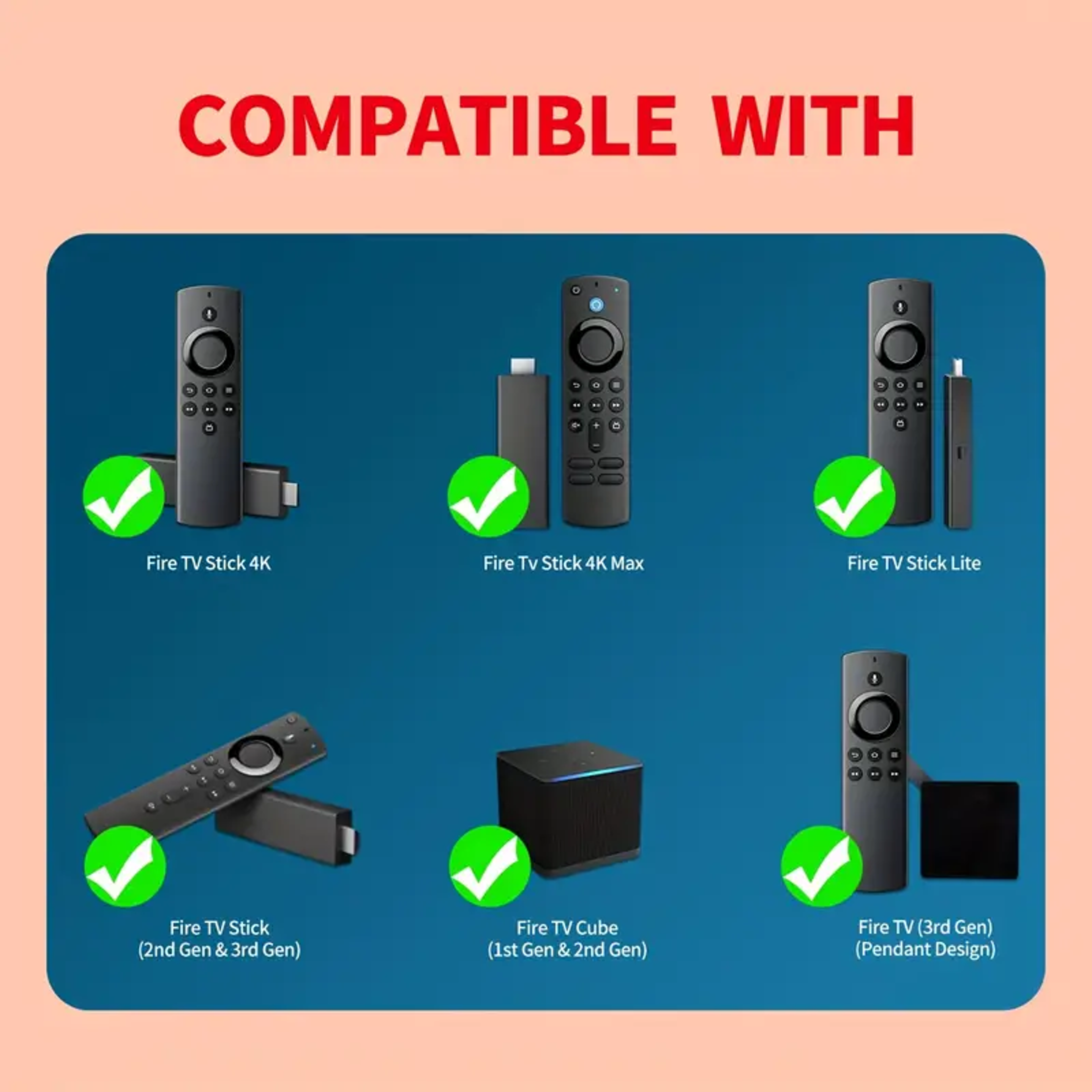 LCD TV Remote Control For Fire TV Stick Lite BT Voice Amazon Third Generation 3