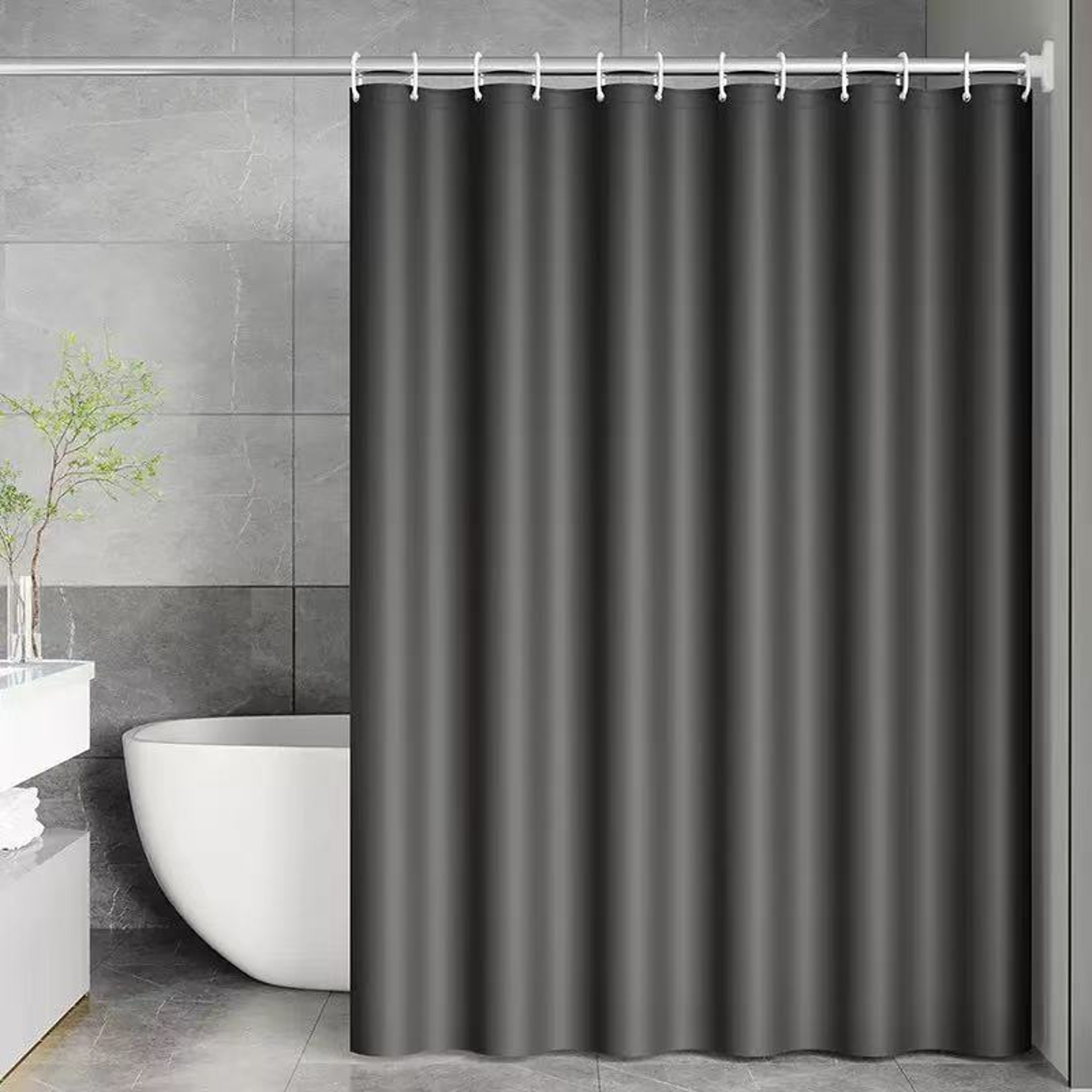Waterproof PEVA Bath Curtain Opaque Shower Liner With Metal Grommets Silky Feel 8