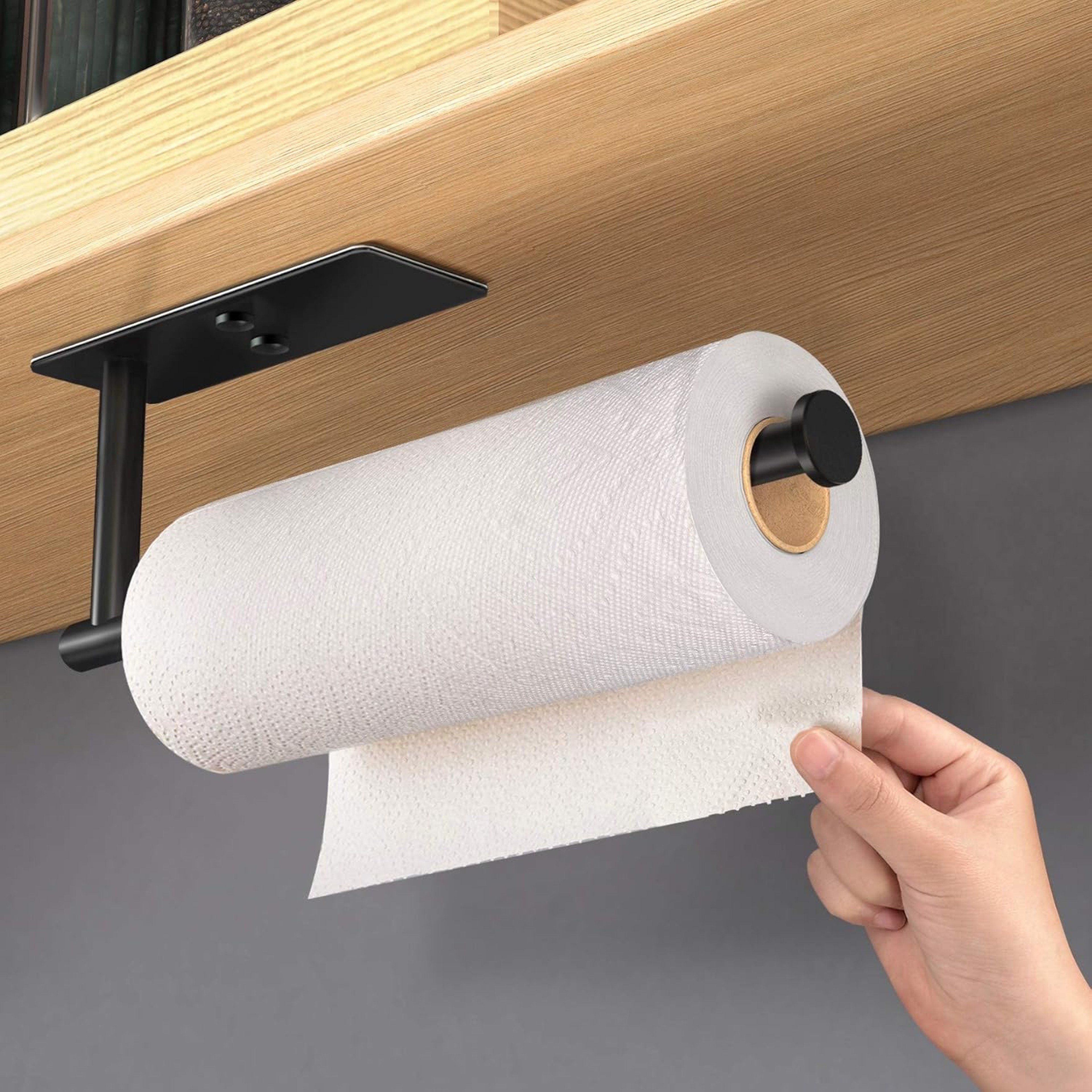 Adhesive Kitchen Paper Towel Holder Tissue Hanger Toilet Roll Dispenser Bathroom Storage Napkin Rac 6