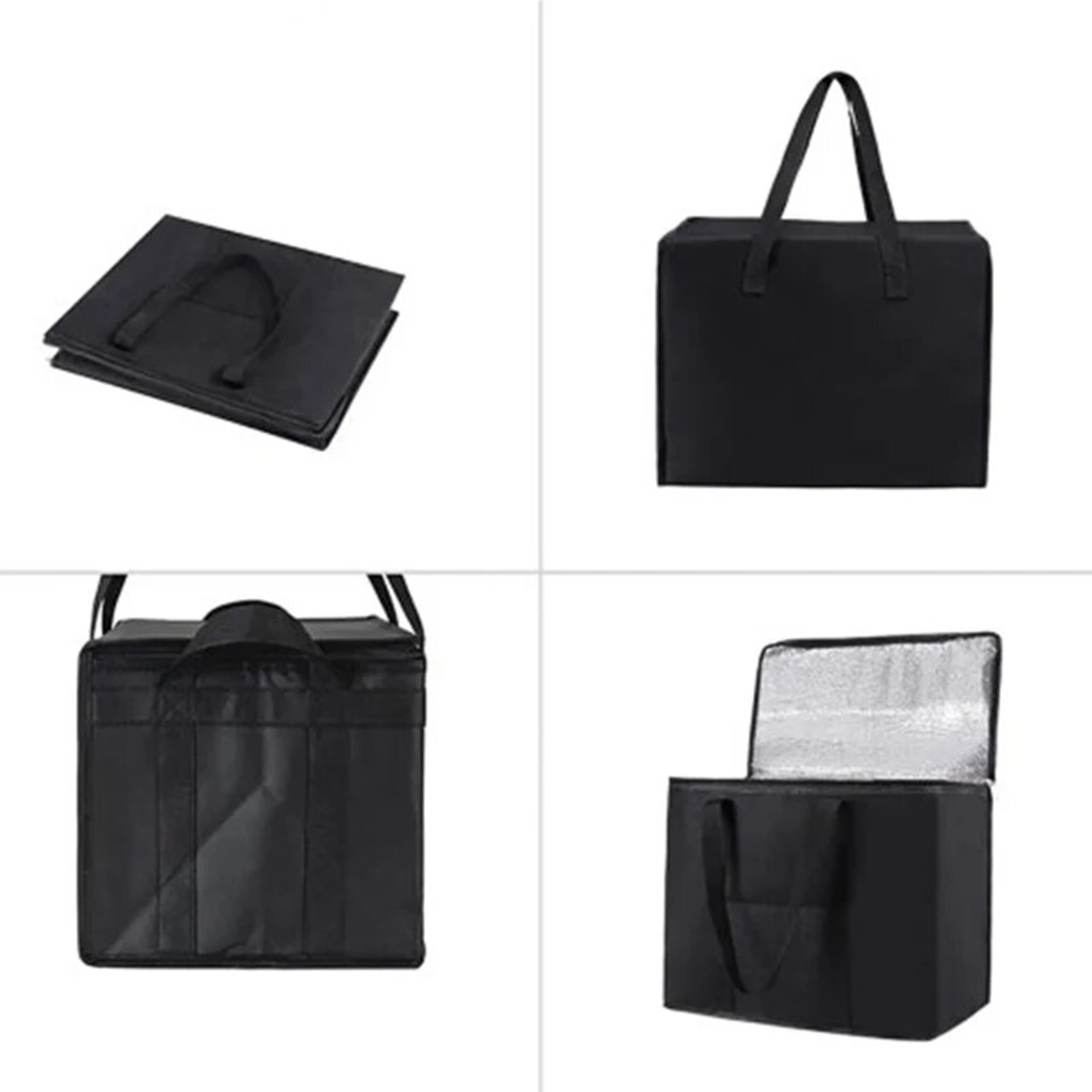 Folding Insulated Picnic Bag for Outdoor Camping, BBQ, Catering, and Travelling with Zipper Closure – view 5