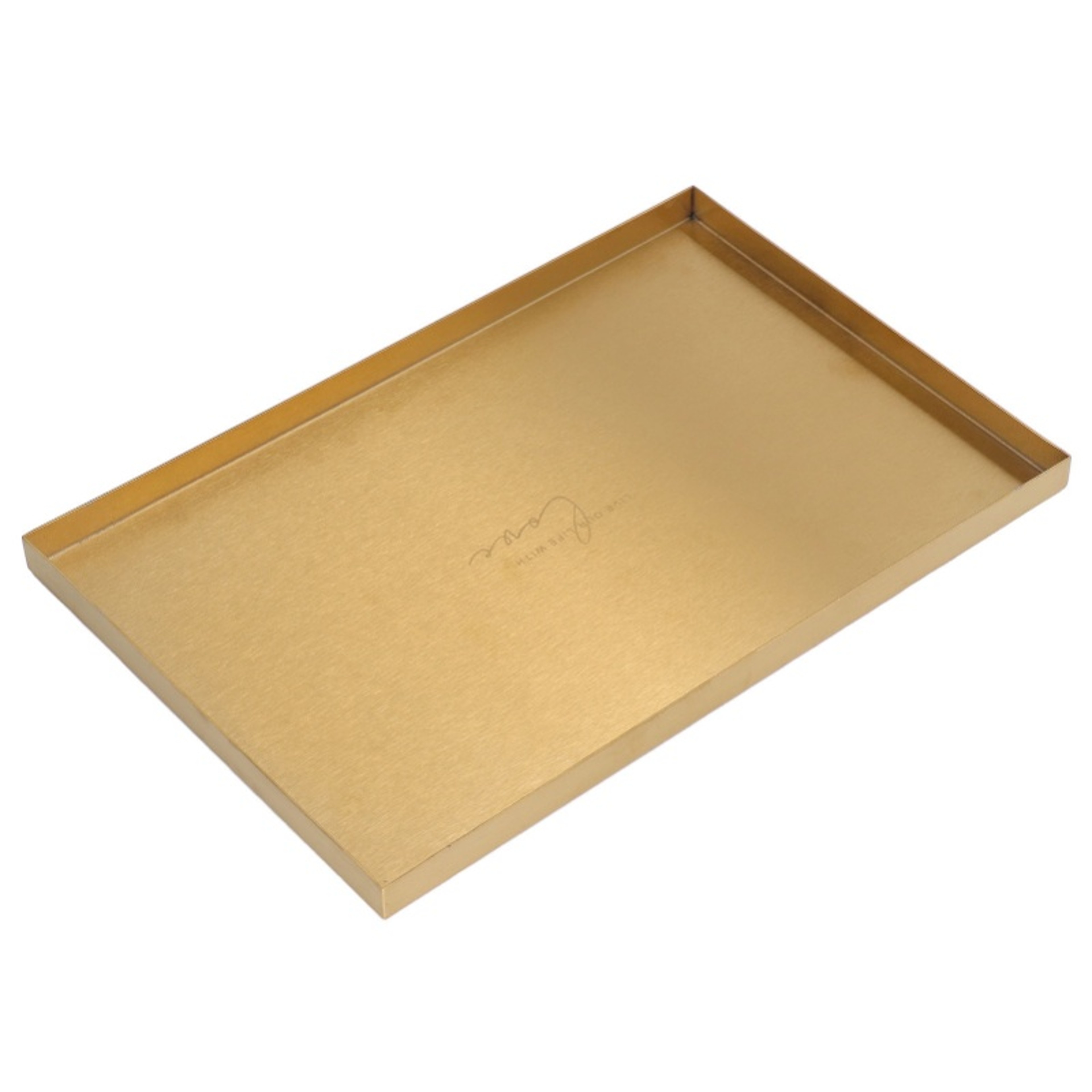 Gold Plate Modern Metal Rectangle Storage Tray for Cosmetic and Jewelry Display Stainless Steel Tray – view 5