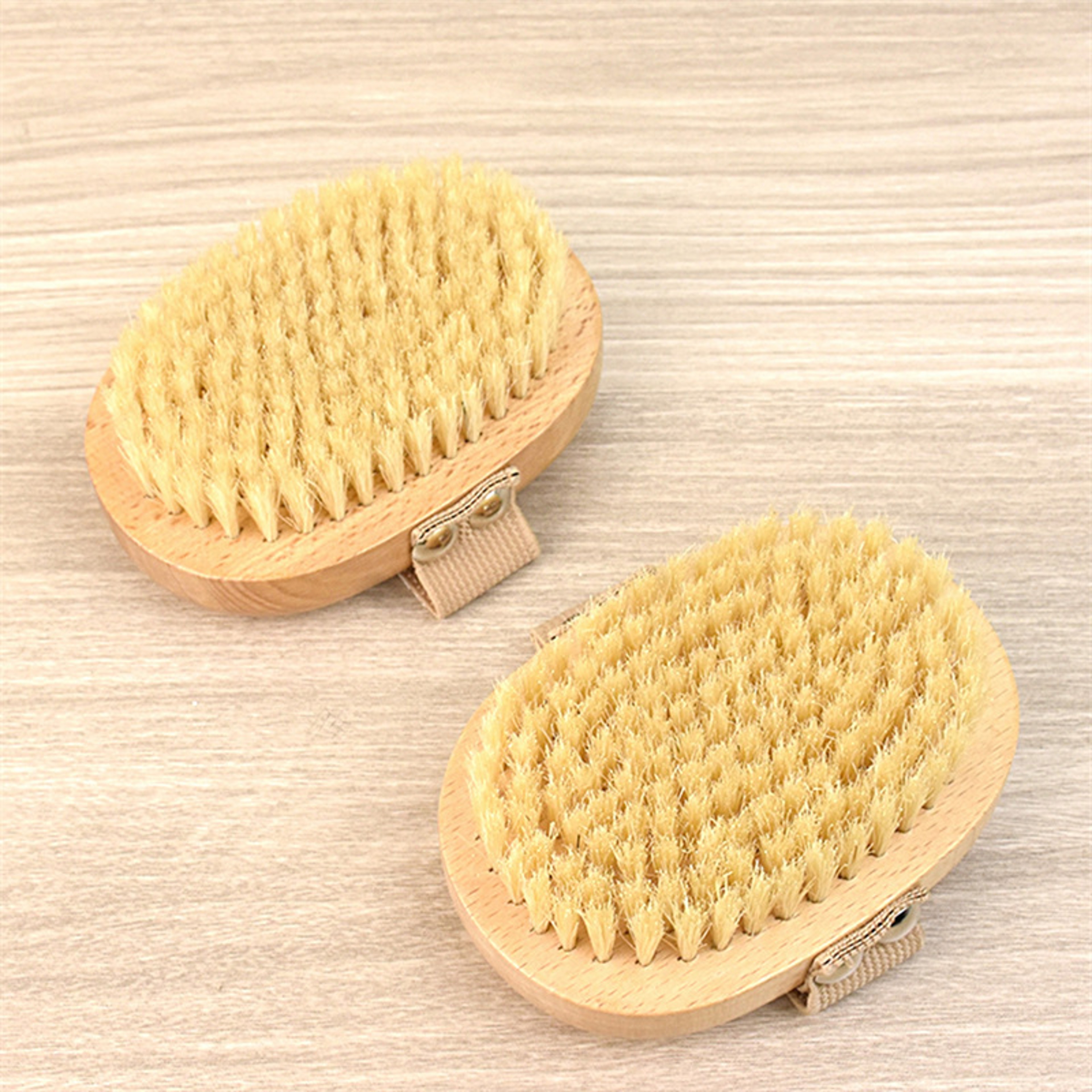 Natural Bristles Wet Dry Skin Body Brush Exfoliating Massage Cleaning Tool For Cellulite Lymphatic  4