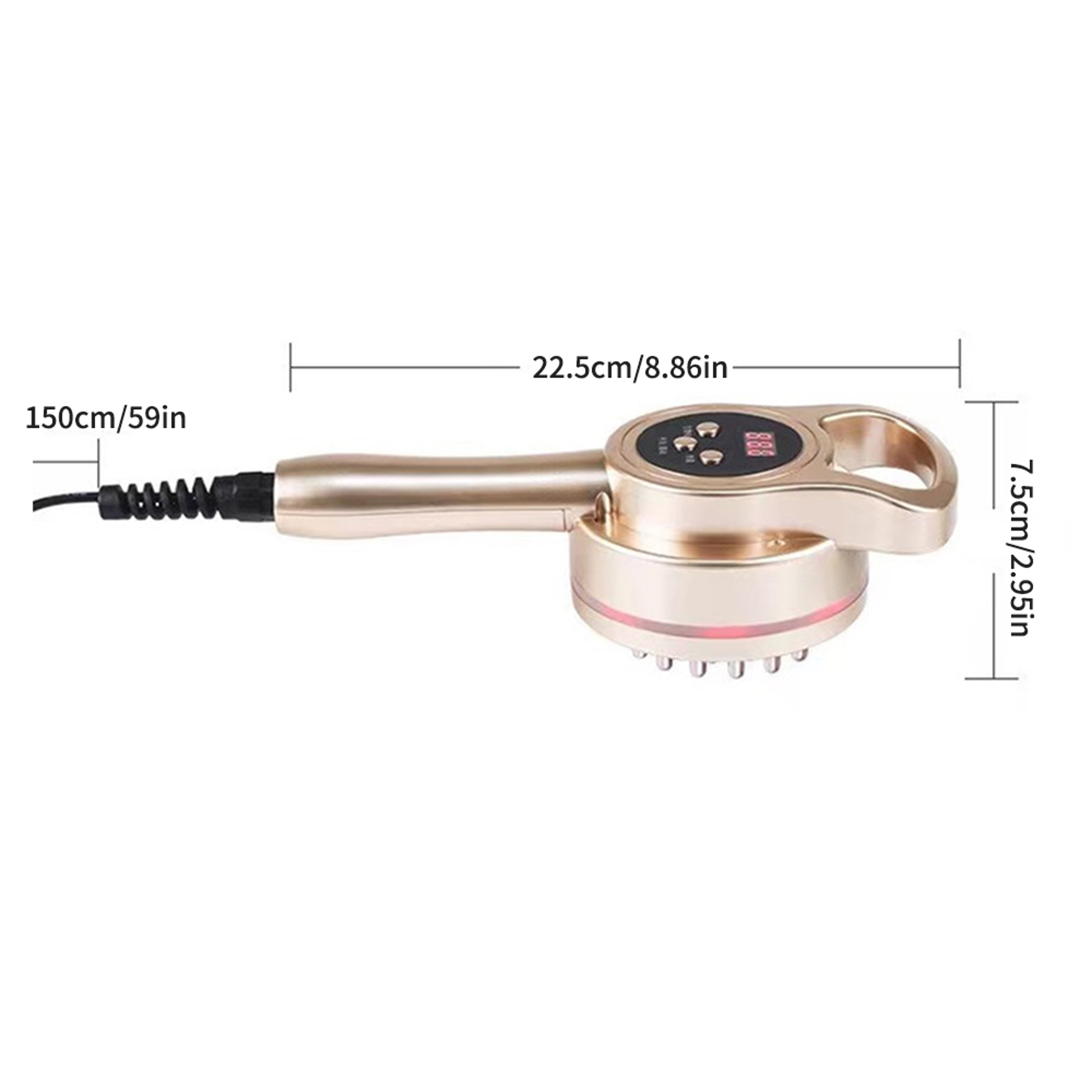 Body Slimming Electric Meridian Brush Scraping Massage Anti Cellulite Fat Burner Microcurrent Guash 6