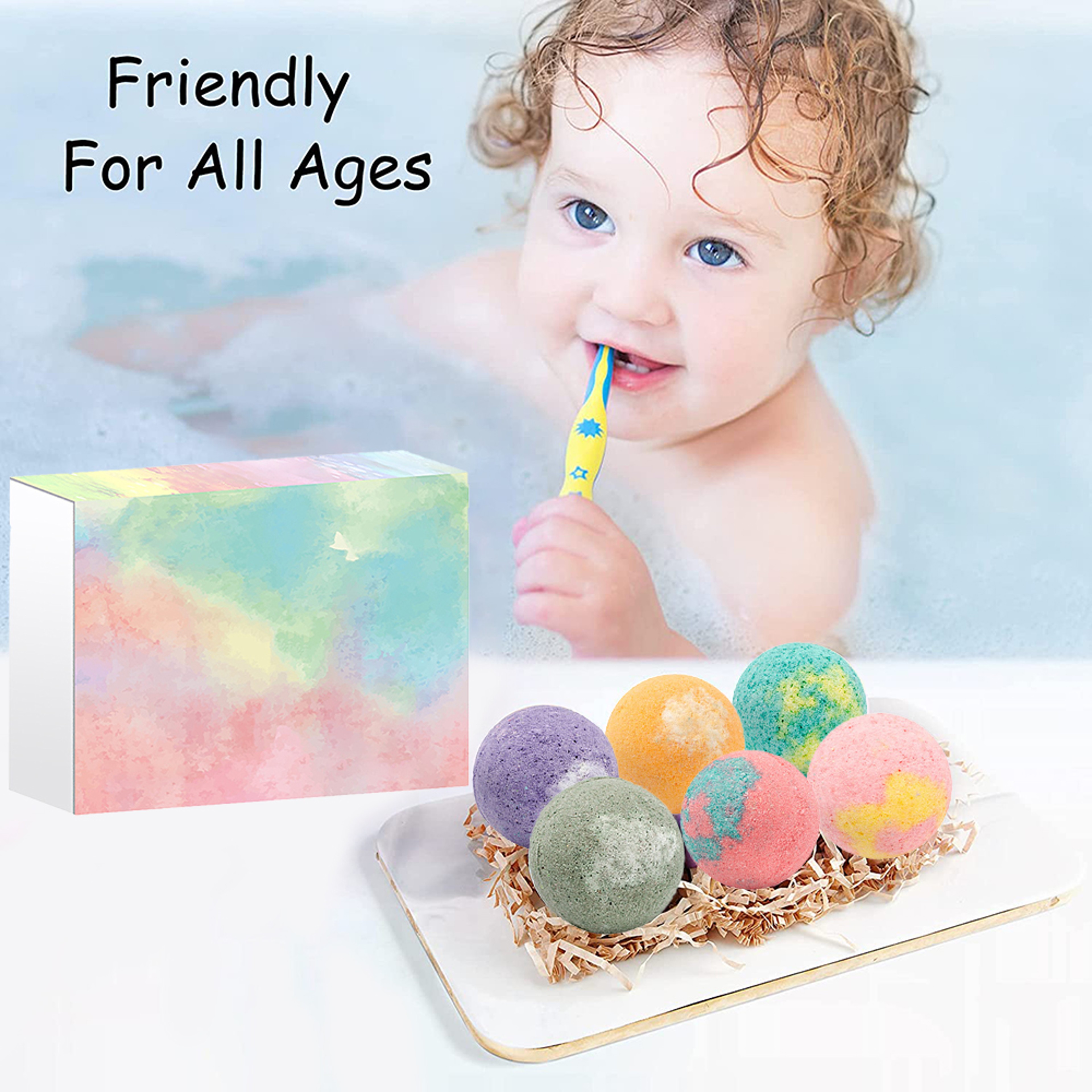 Natural Organic Bath Bombs Mini Handmade Bathing Bombs Gift Set For Moisturizing Dry Skin Relaxatio 2