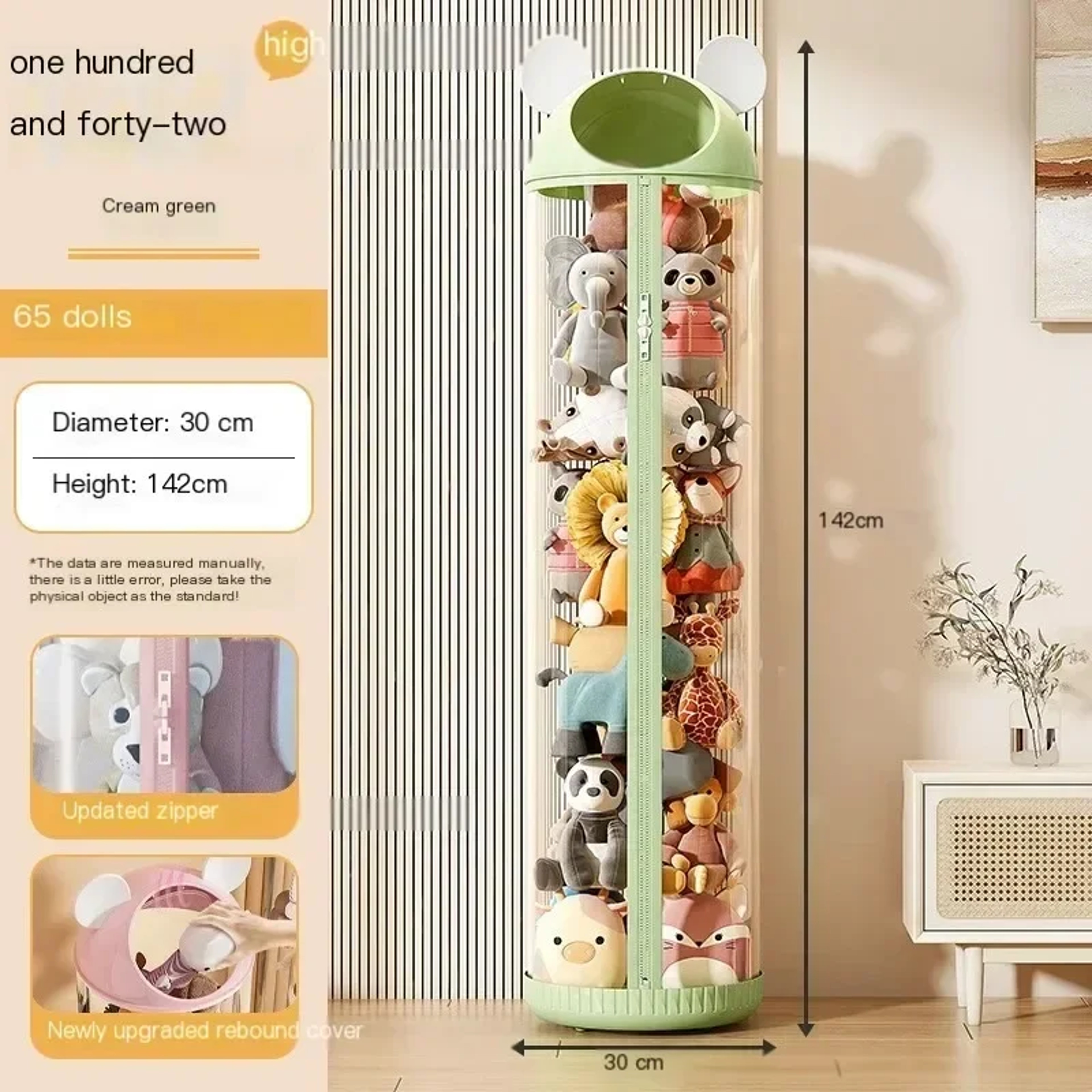 Household Storage Box For Toys Transparent Toy Storage Bucket For Kids And Dolls 5