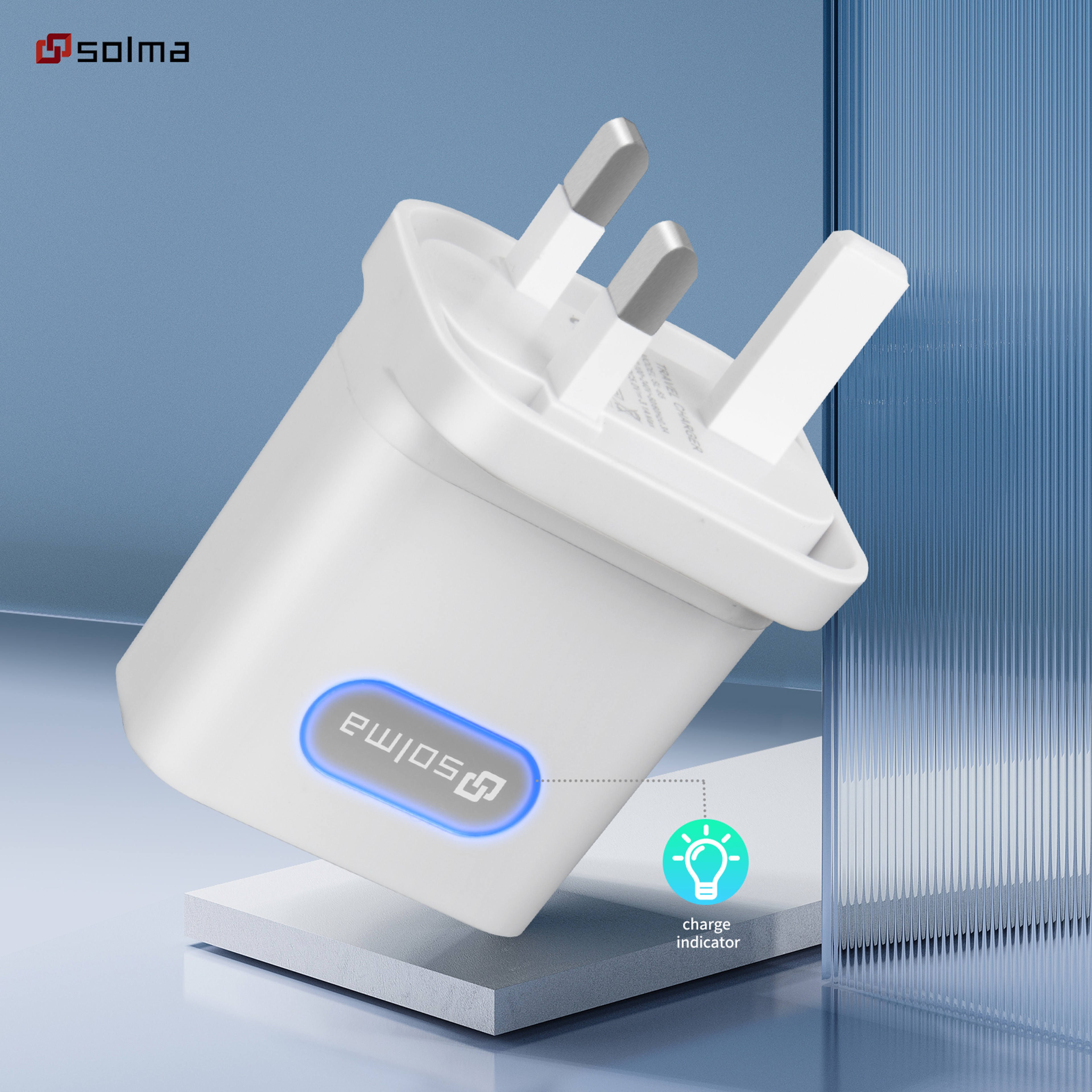 Fast Charging Head Ports USB Charger For Universal Mobile Plug With Display 0