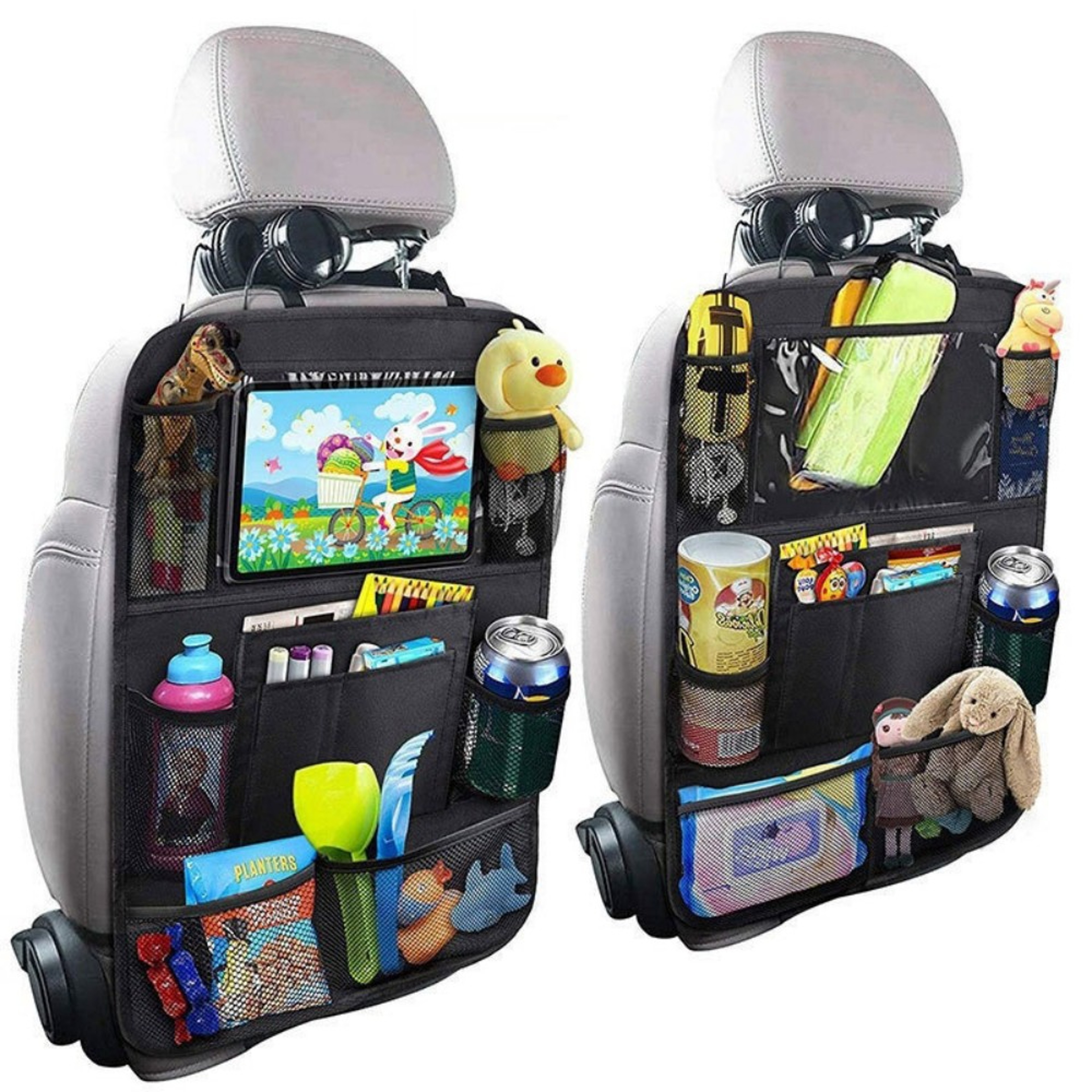 Universal Car Trunk Organizer Adjustable Backseat Storage Bag High Capacity Hanging Organizers 3
