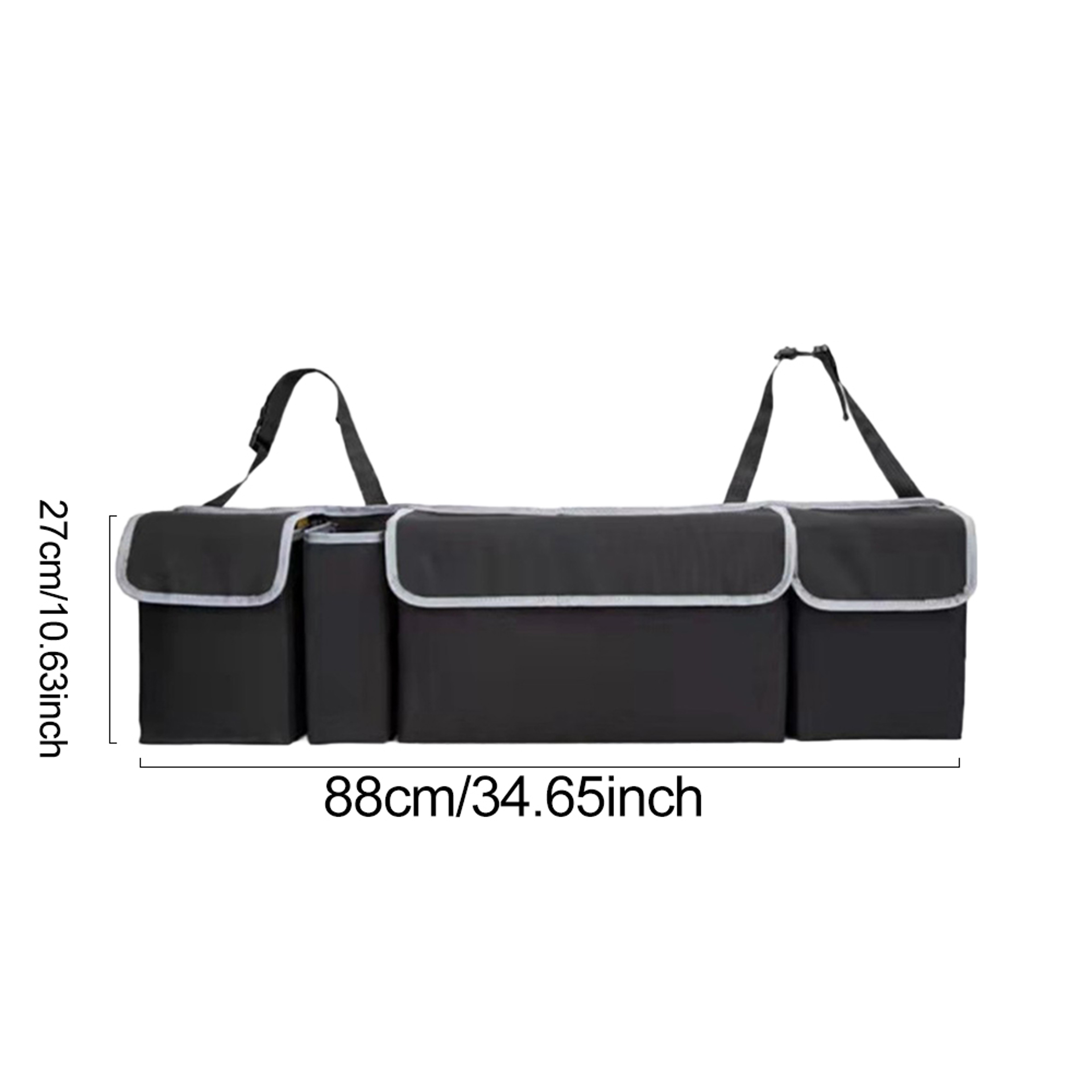 Universal Car Trunk Organizer Adjustable Backseat Storage Bag High Capacity Hanging Organizers 5