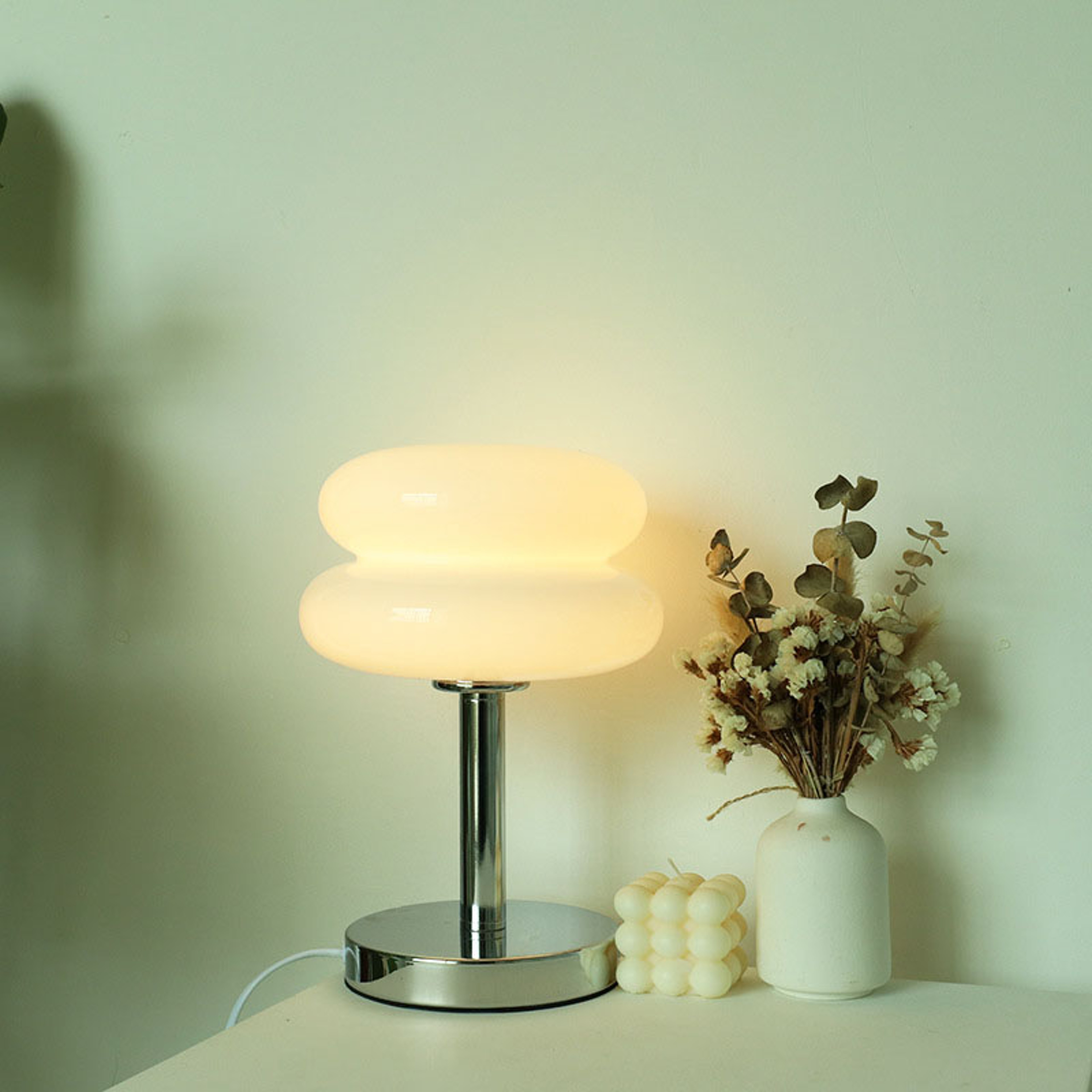 Trichromatic Dimming Macaron Glass Table Lamp Eye Protection Night Light Living Room And Bedroom De 3