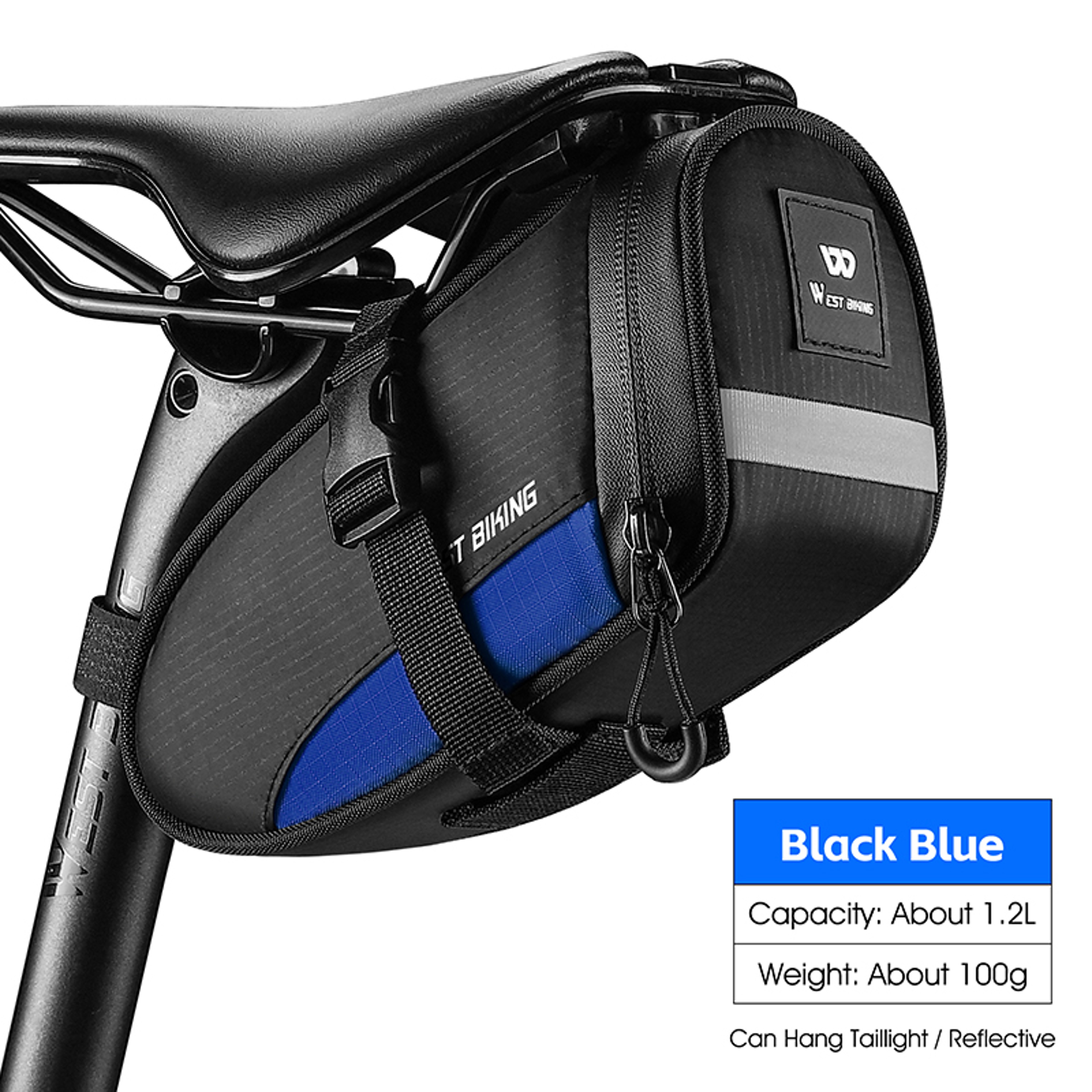 Ultralight Waterproof Bike Tail Bag Reflective Cycling Saddle Bag For MTB Road Bike Accessories 9