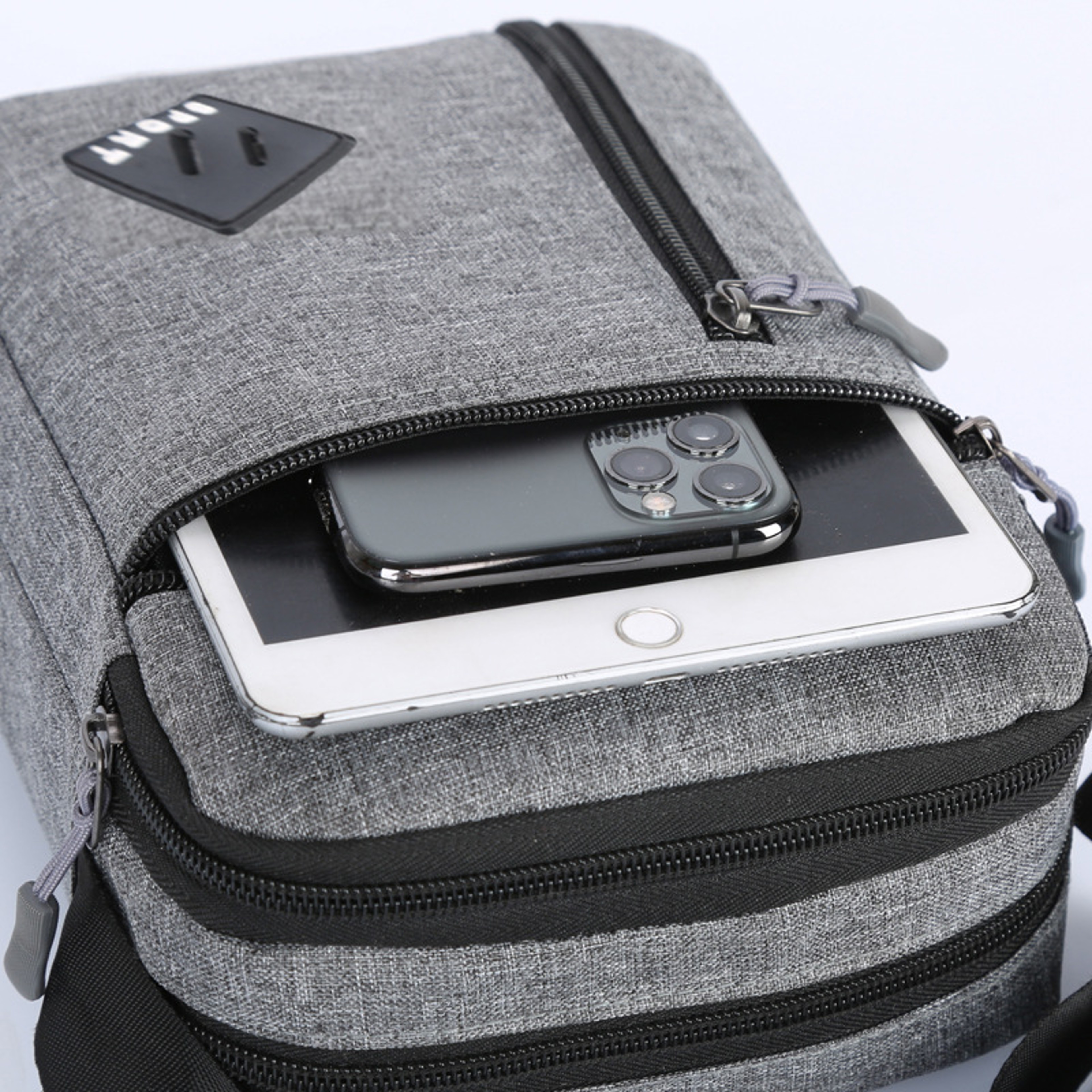 Mens Lightweight Canvas Crossbody Phone Bag Stylish And Functional Mini Crossbody Bag For Casual An 4