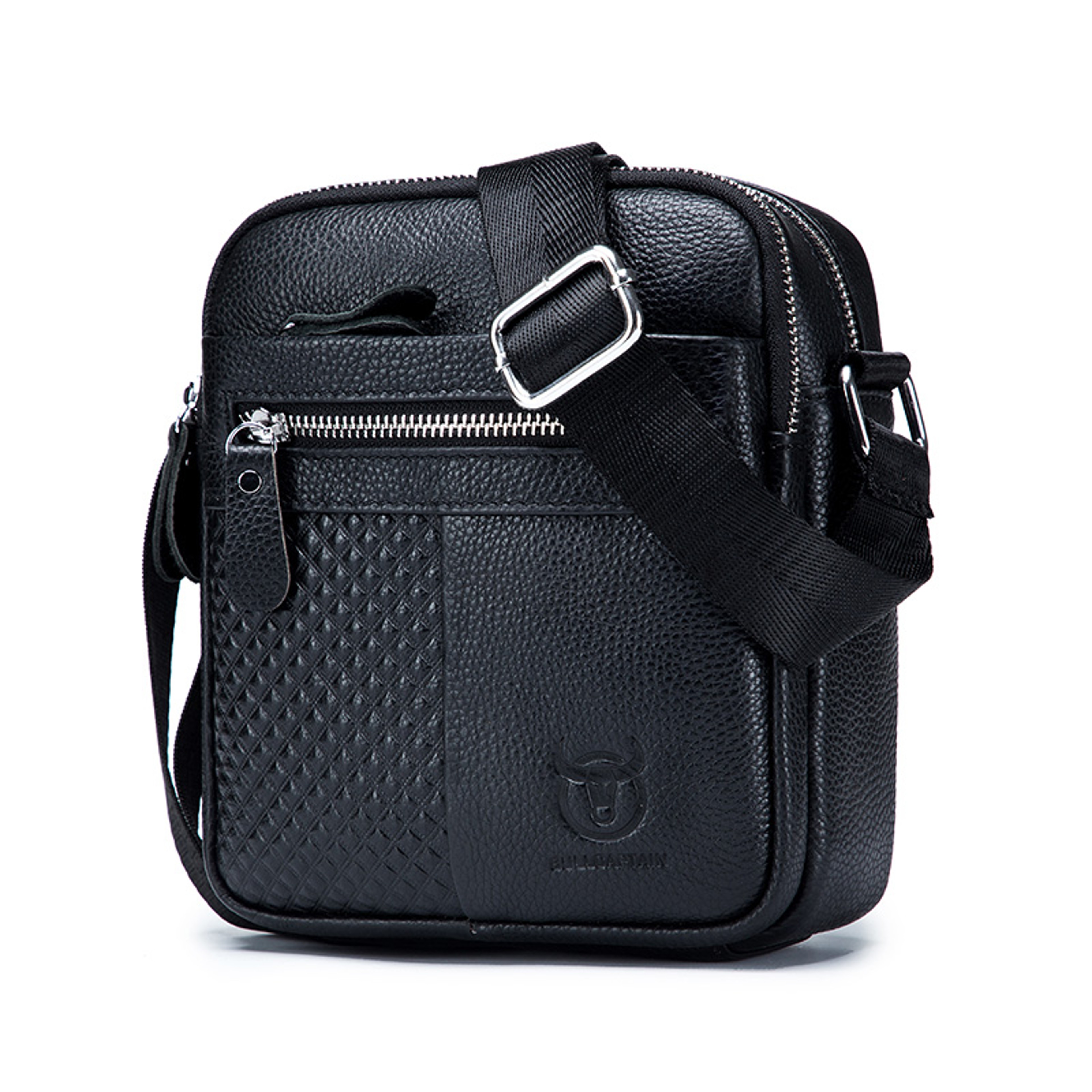 Leather Shoulder Messenger Bag For Men CrossBody Satchel Travel Briefcase Handbag 6