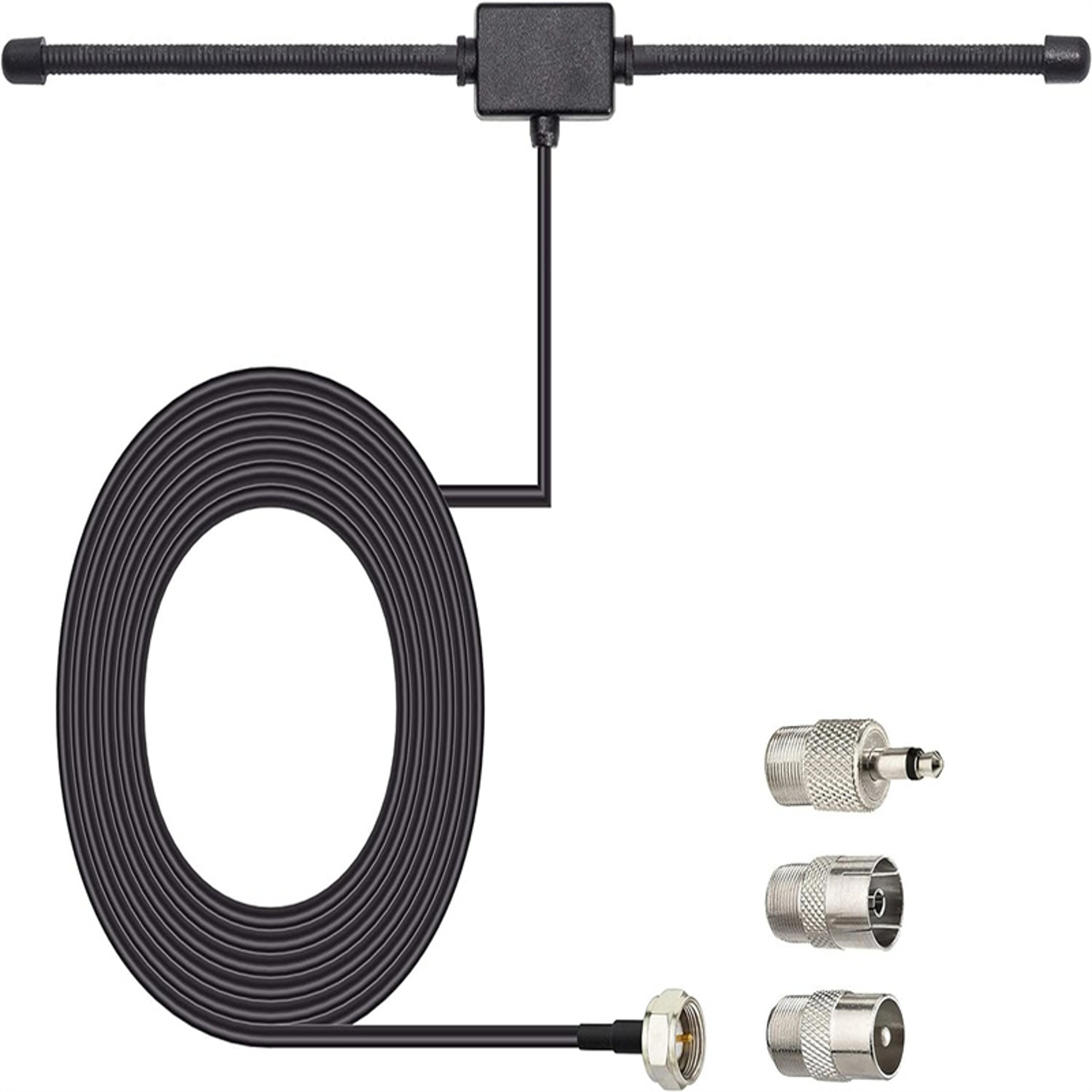 FM Radio Antenna FHead Sheep Horn Antenna F Female Head For Car FM TV Radio Station 0