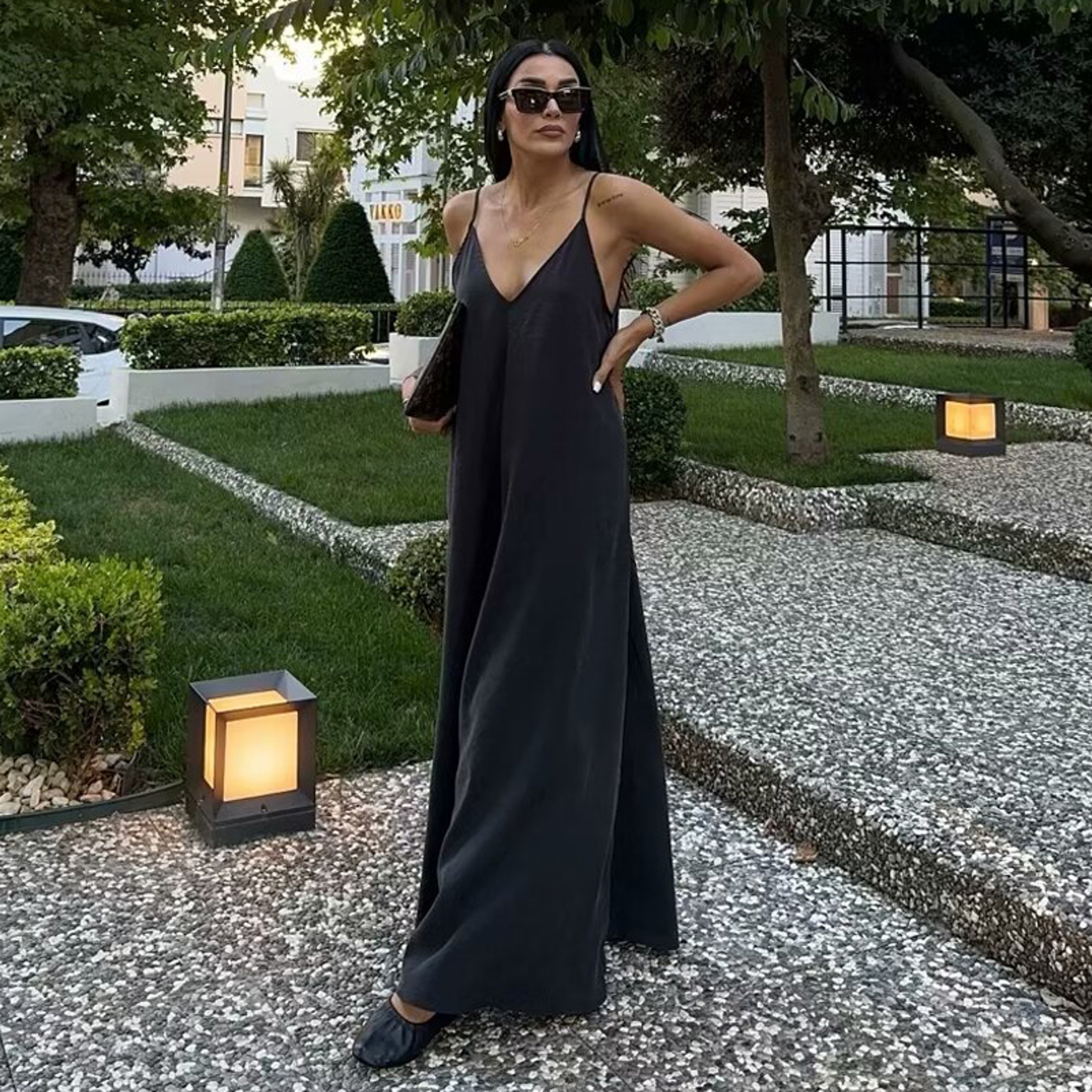 Red Draped Summer Dress Sexy Backless Maxi Dress For Women Black Slip Long Dresses Woman Beachwear 2