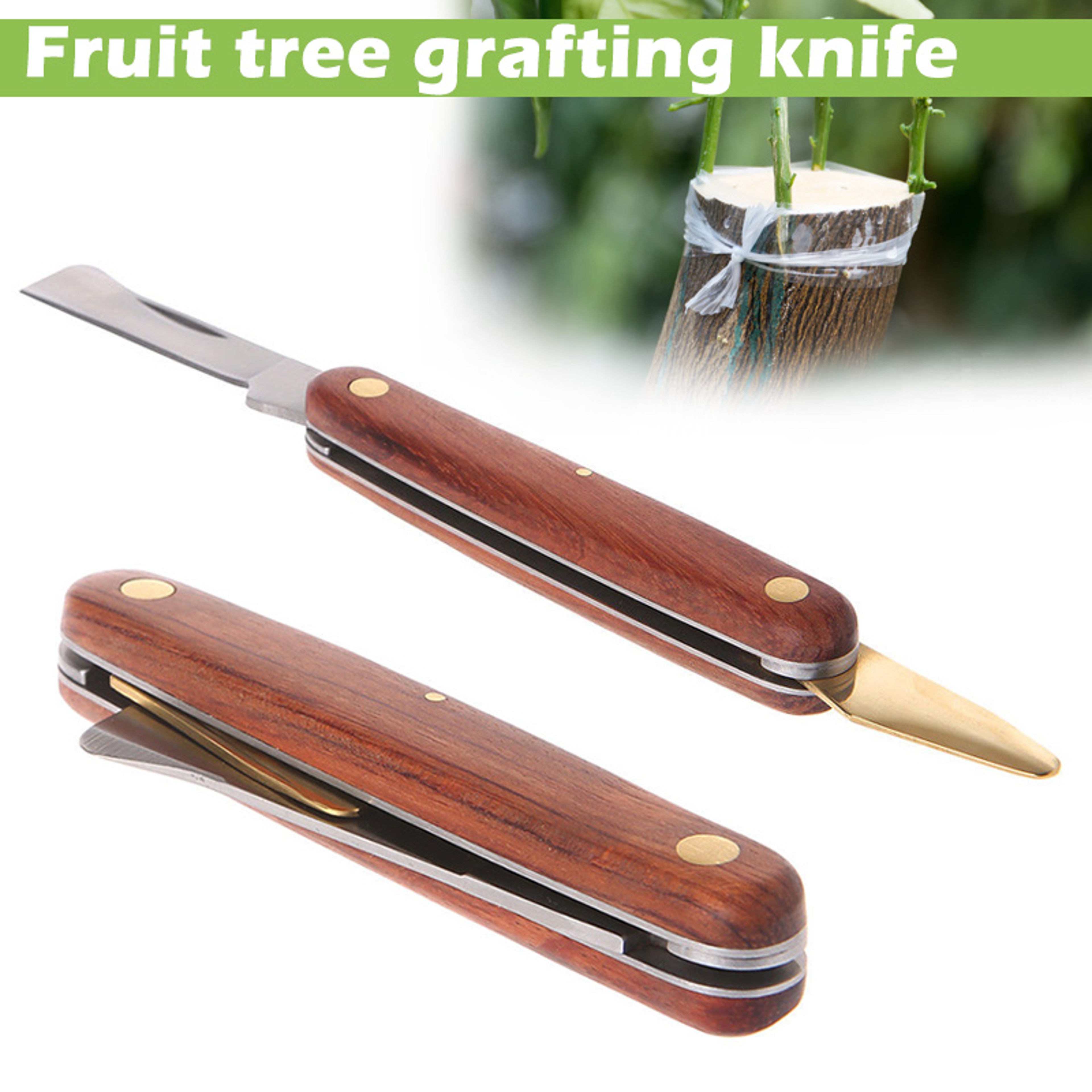 Professional Garden Grafting Cutter Tool Foldable Stainless Steel Pruning Knife Gardening Tools – view 1