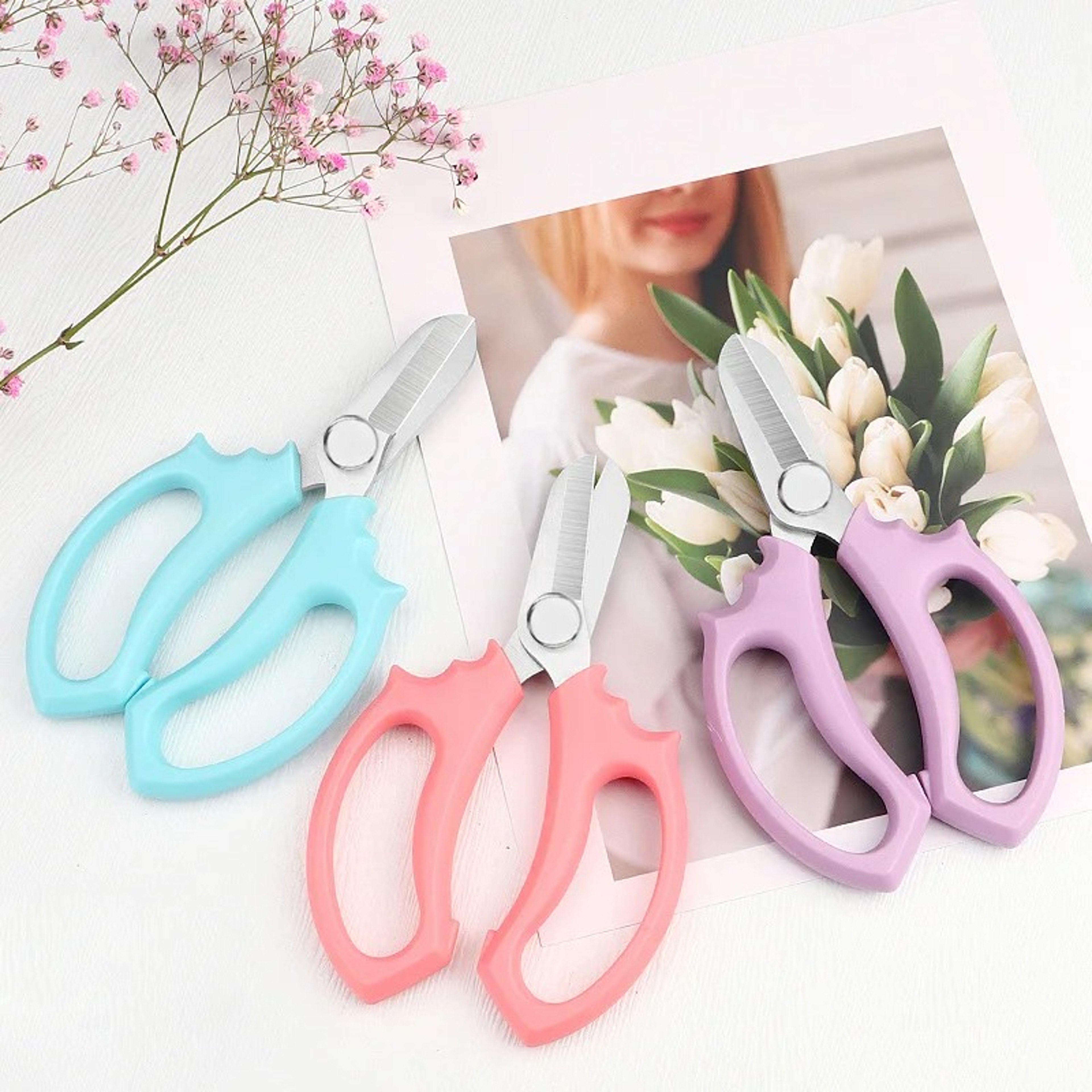 Floral Shears Professional Flower Scissors Comfortable Grip Pruning Shears Bonsai Scissors 0