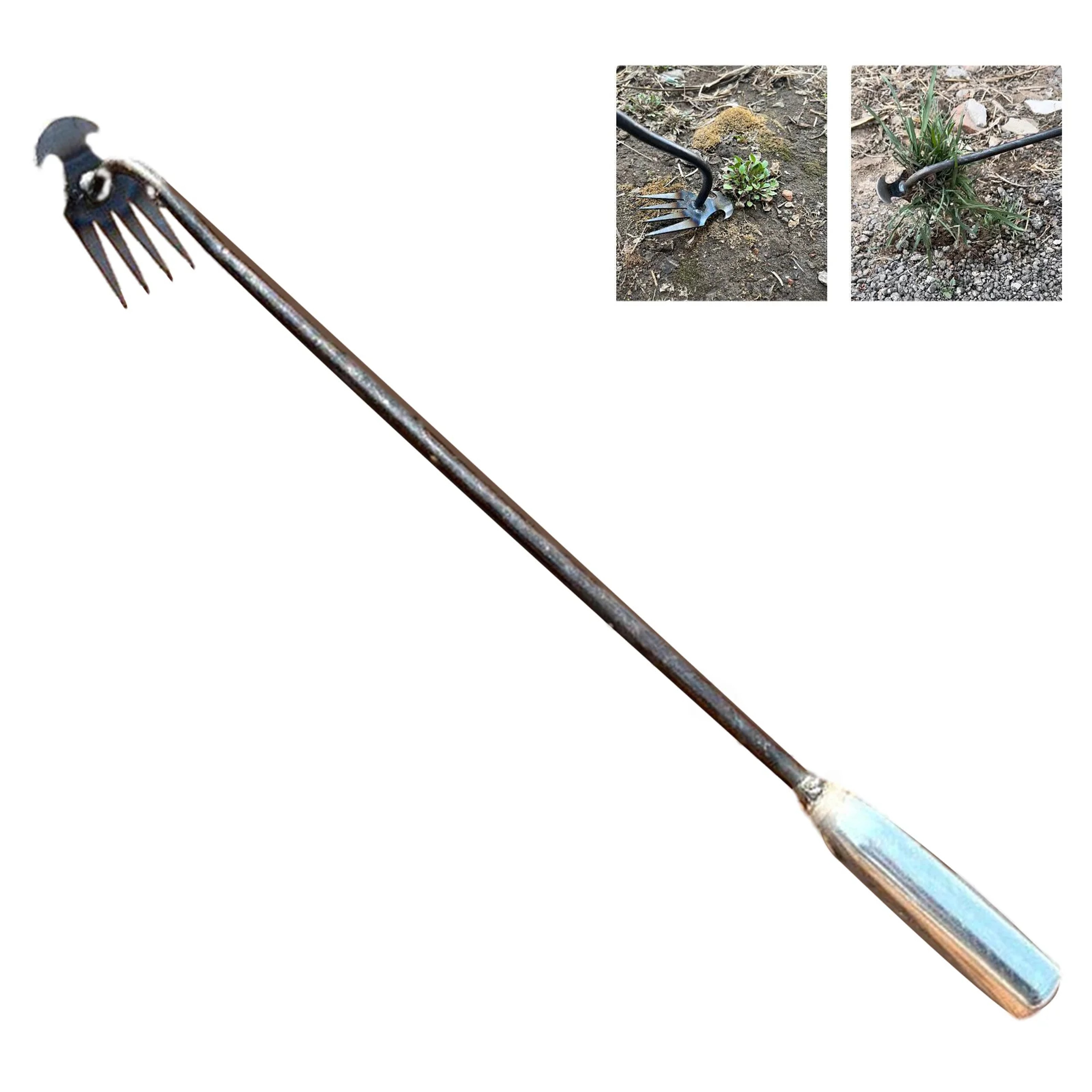 Manual Weed Digger Tool with Long Handle for Lawn Yard Gardening Hand Weeder – view 1