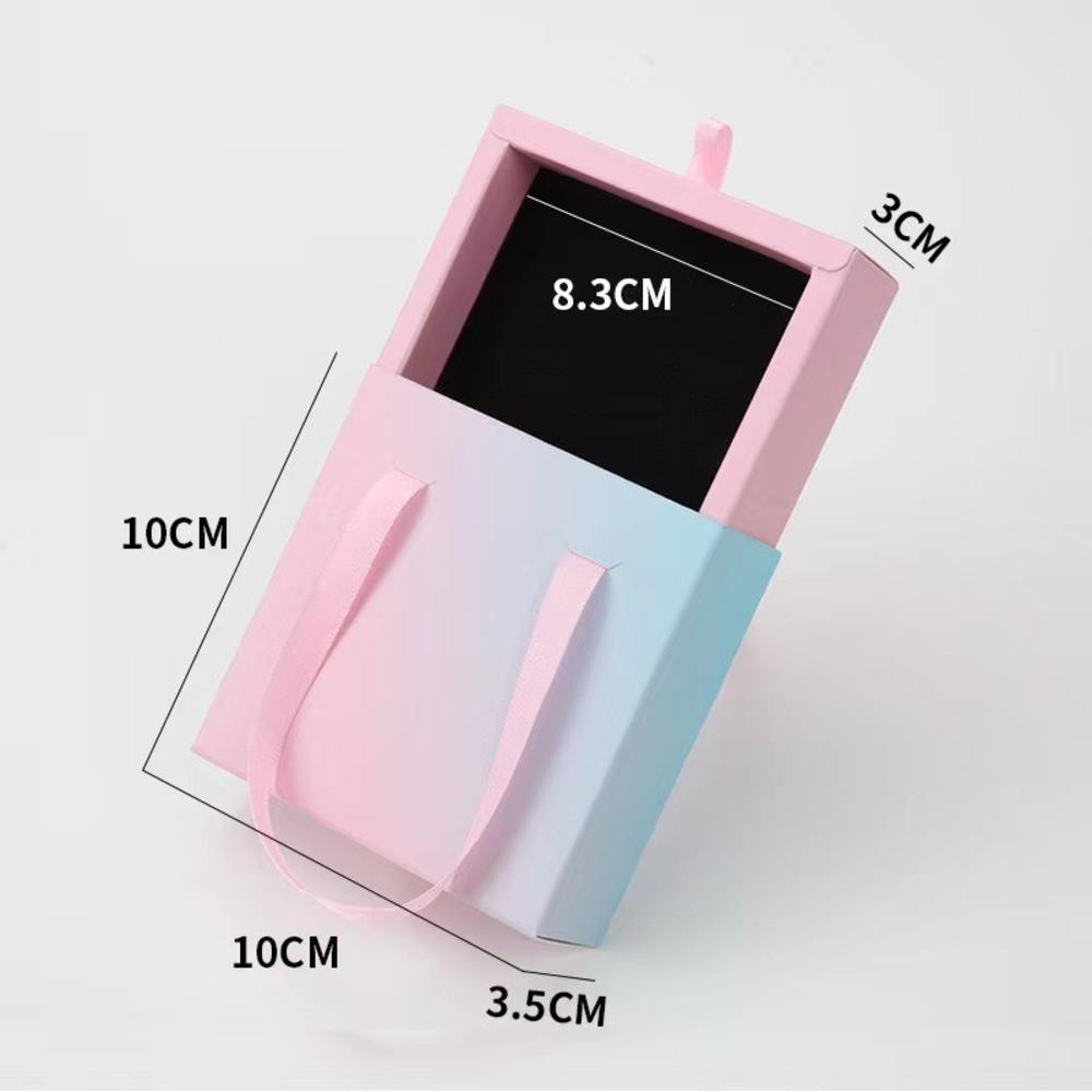 Dustproof Jewelry Box Storage Case With Paper Drawer Ring Earrings Necklace Display Box And Storage 2