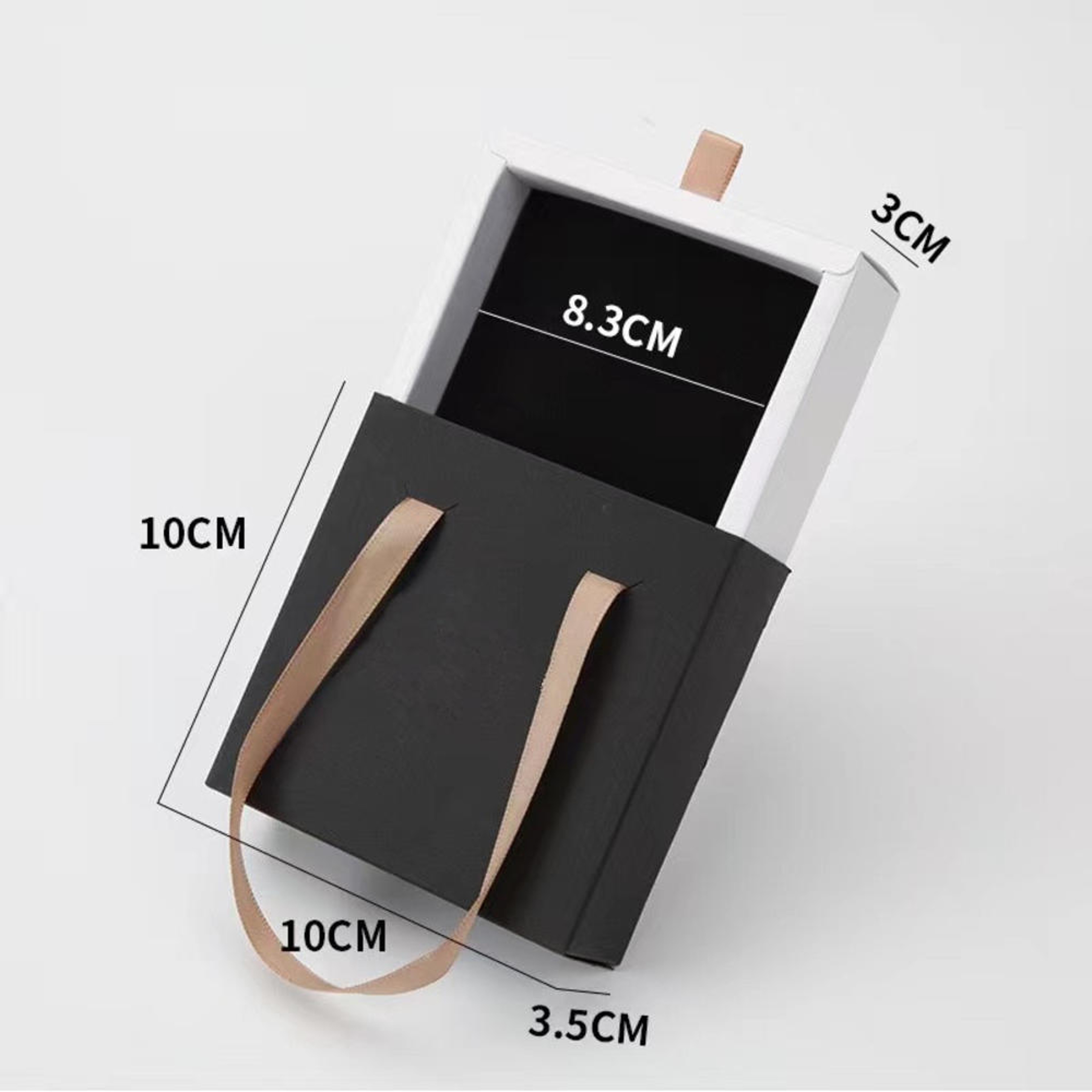 Dustproof Jewelry Box Storage Case With Paper Drawer Ring Earrings Necklace Display Box And Storage 5