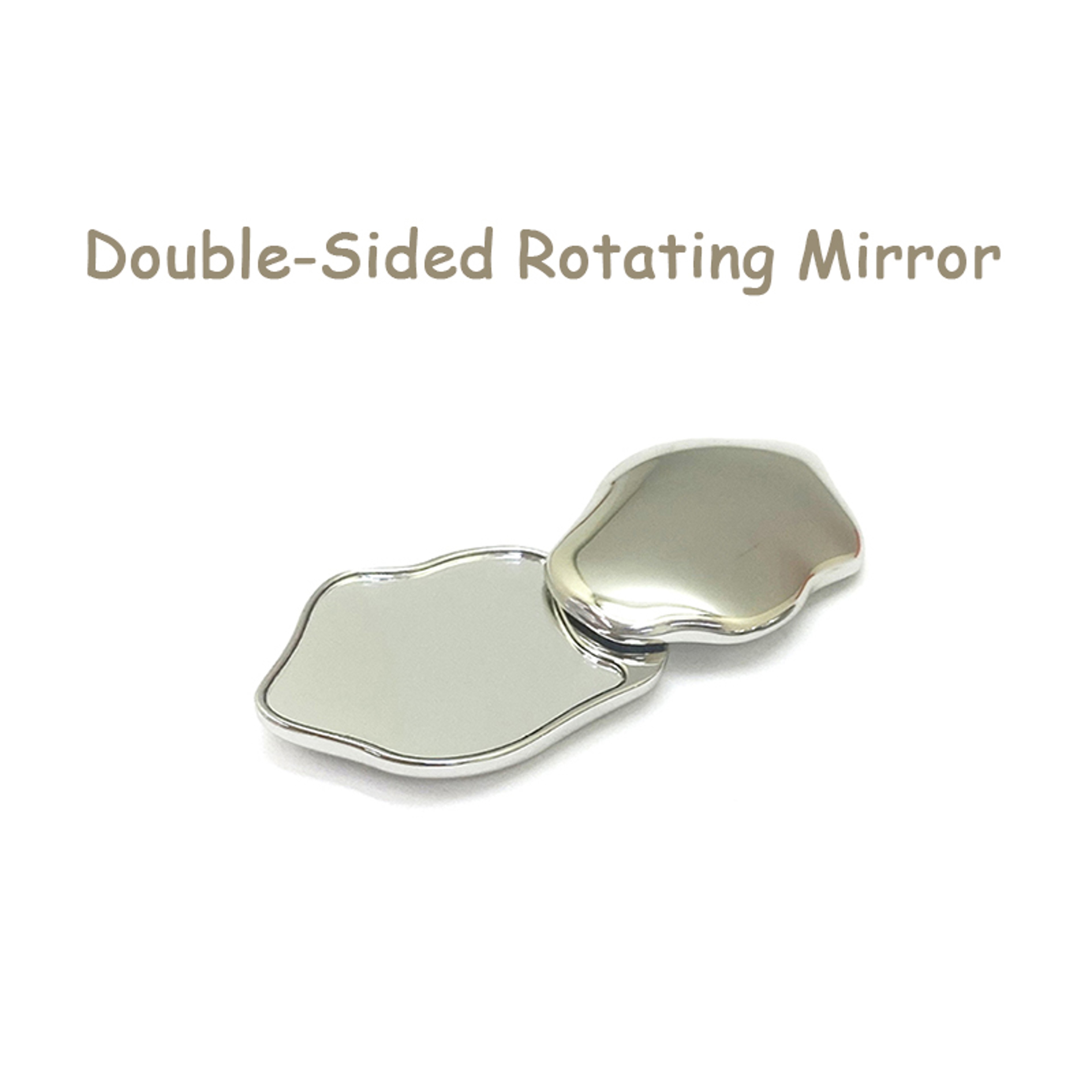 Cute Handheld HeartShaped Makeup Mirror Mini Non Fragile DoubleSided Portable Small Mirror For Make 0