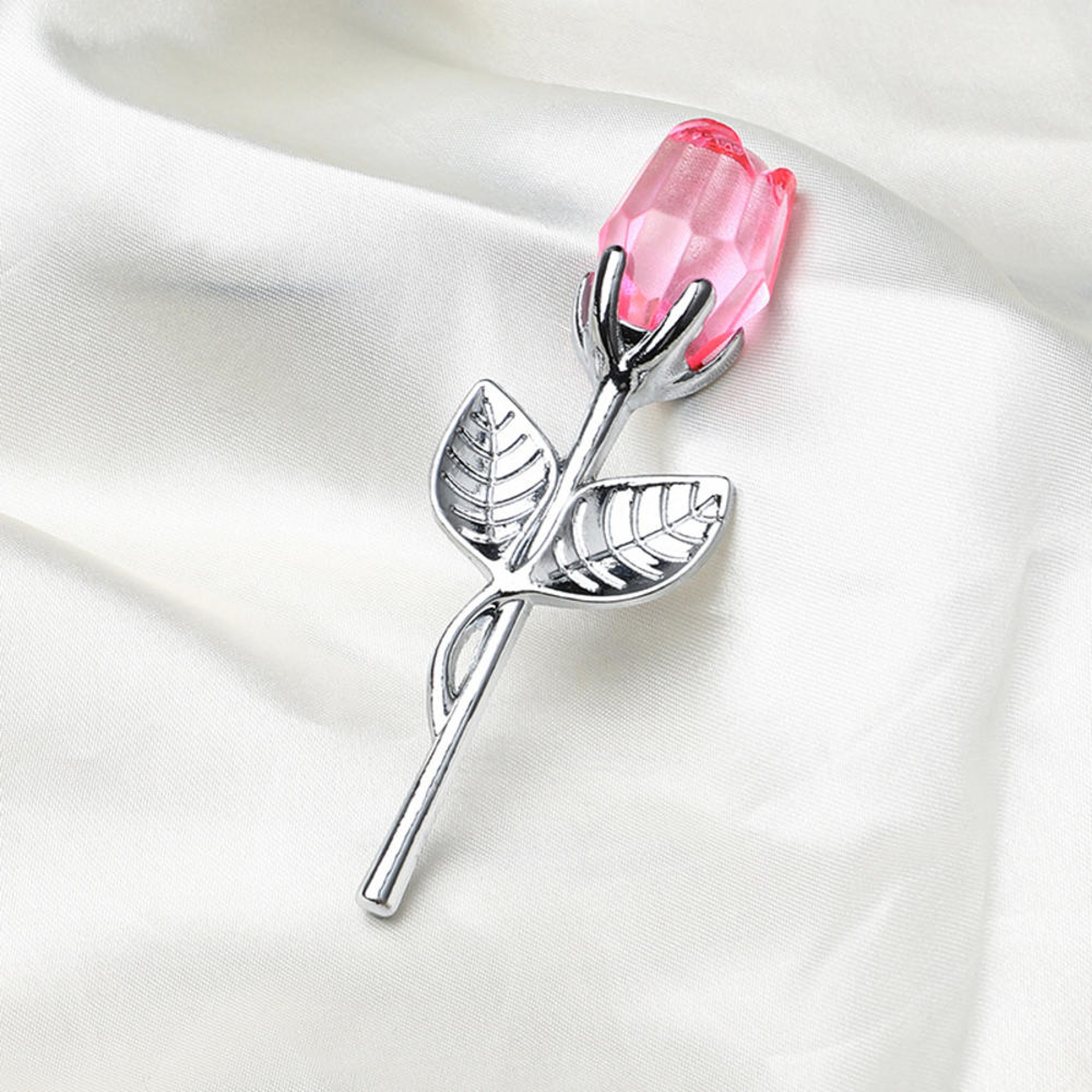 Crystal Glass Rose Valentines Day Gift Artificial Flower Silver Gold Rod Wedding Gifts For Guest Gi 3