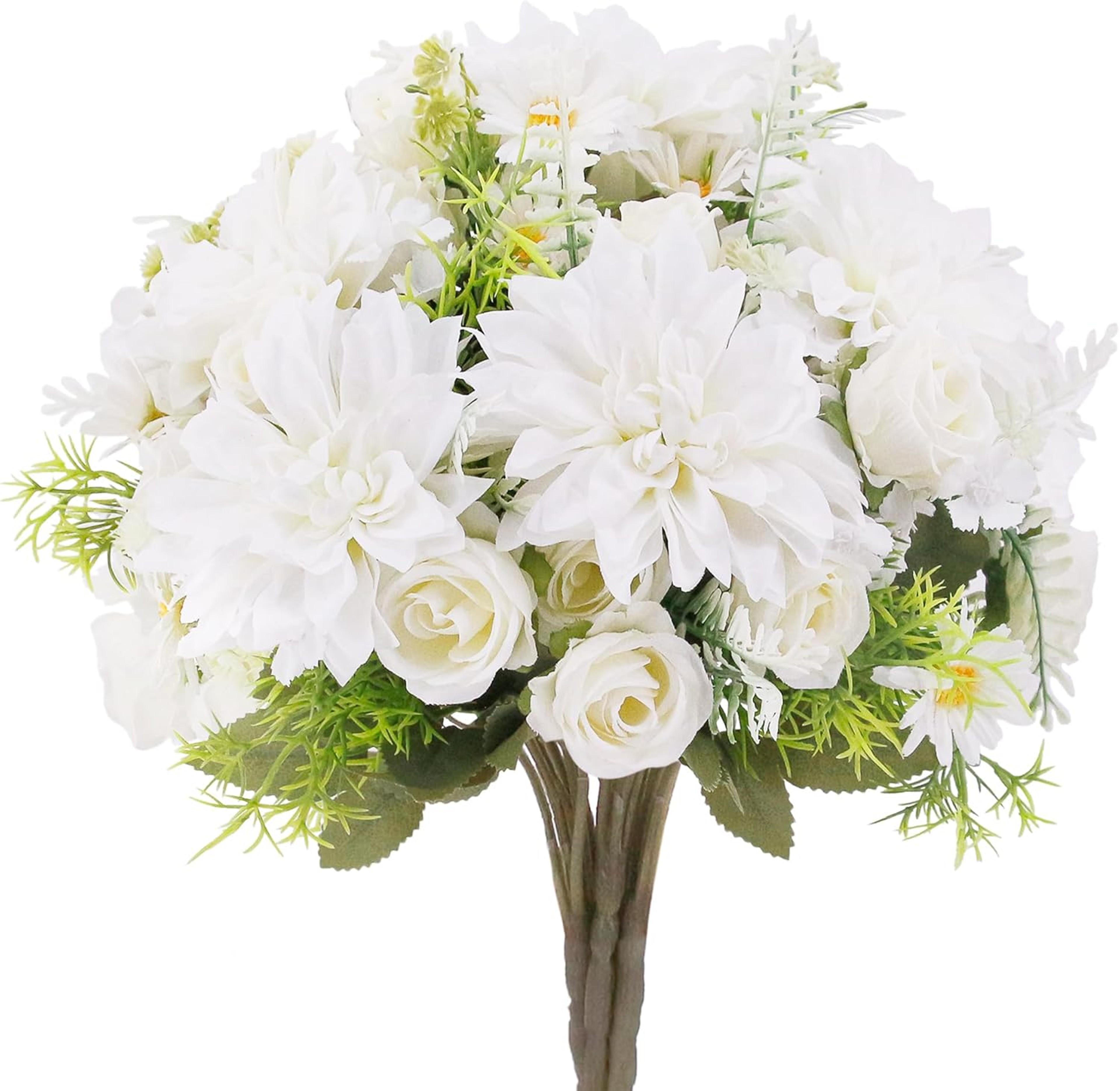 Artificial Rose Flowers Wedding Home Decor Silk Dahlia Hydrangeas Bridal Bouquet Vase For Outdoor G 9