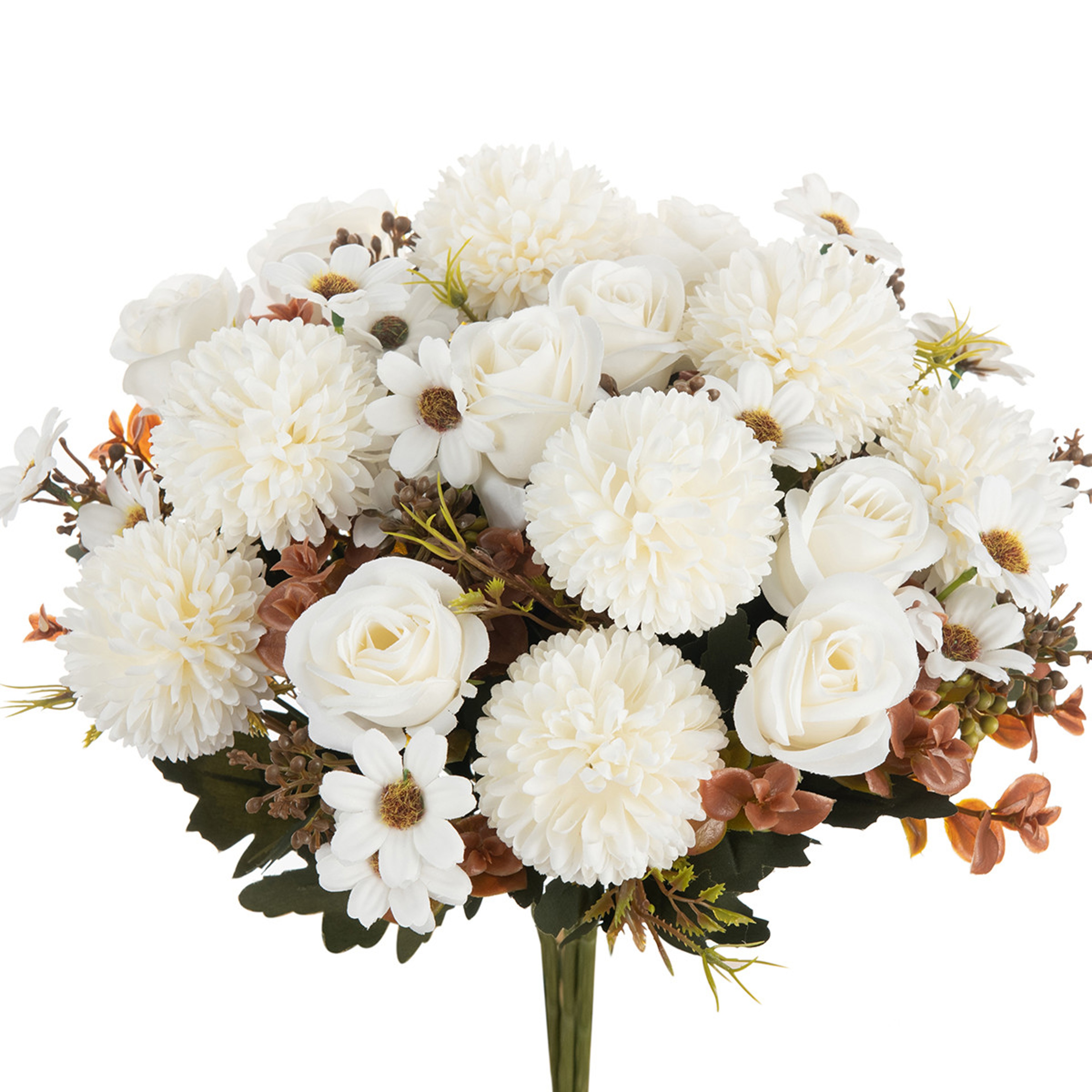 Artificial Silk Rose Flowers Wreaths Wedding Home Room Decoration Photography Props 1
