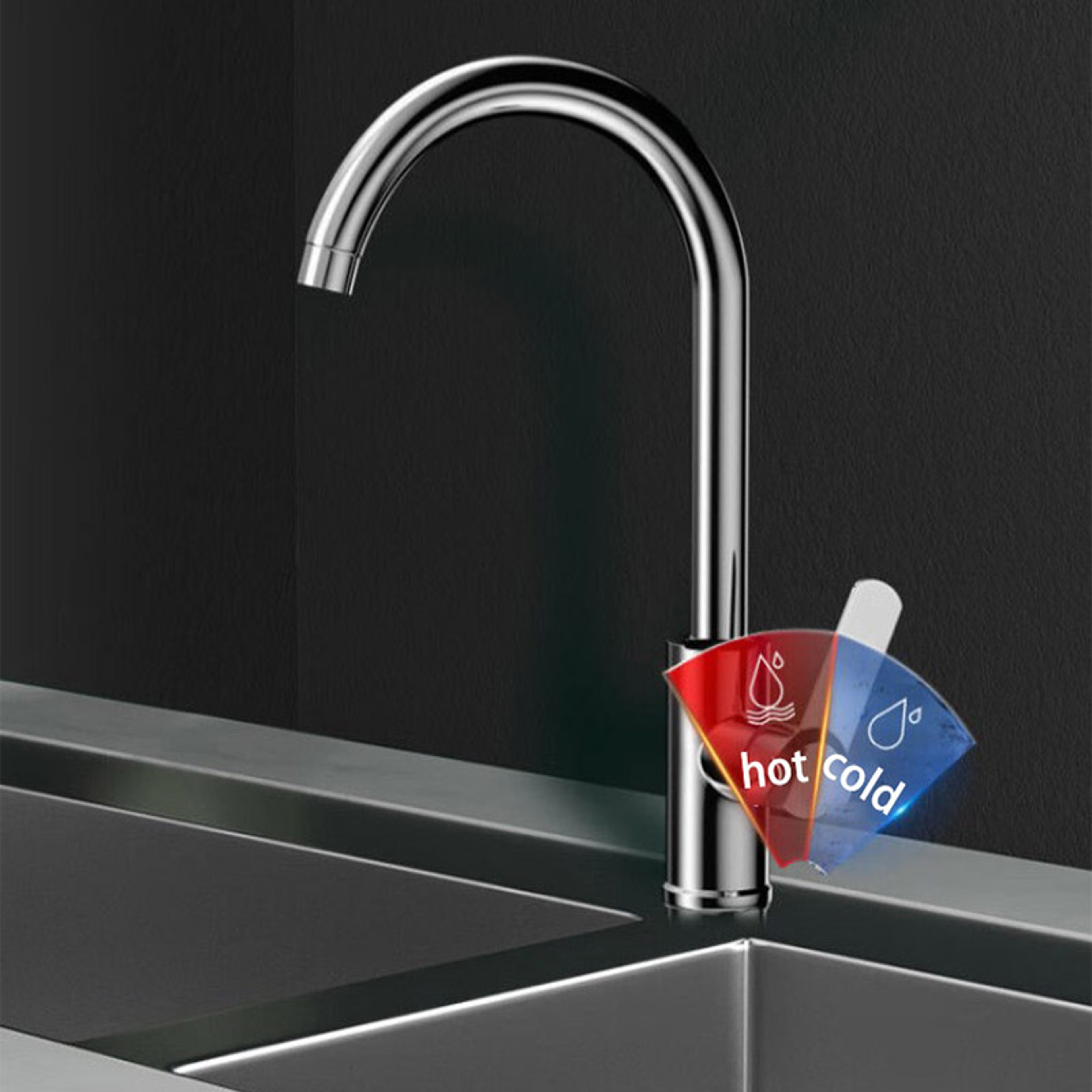 Stainless Steel Household Dishwashing Sink Kitchen Faucet Twoinone Hot And Cold Water Faucet 3