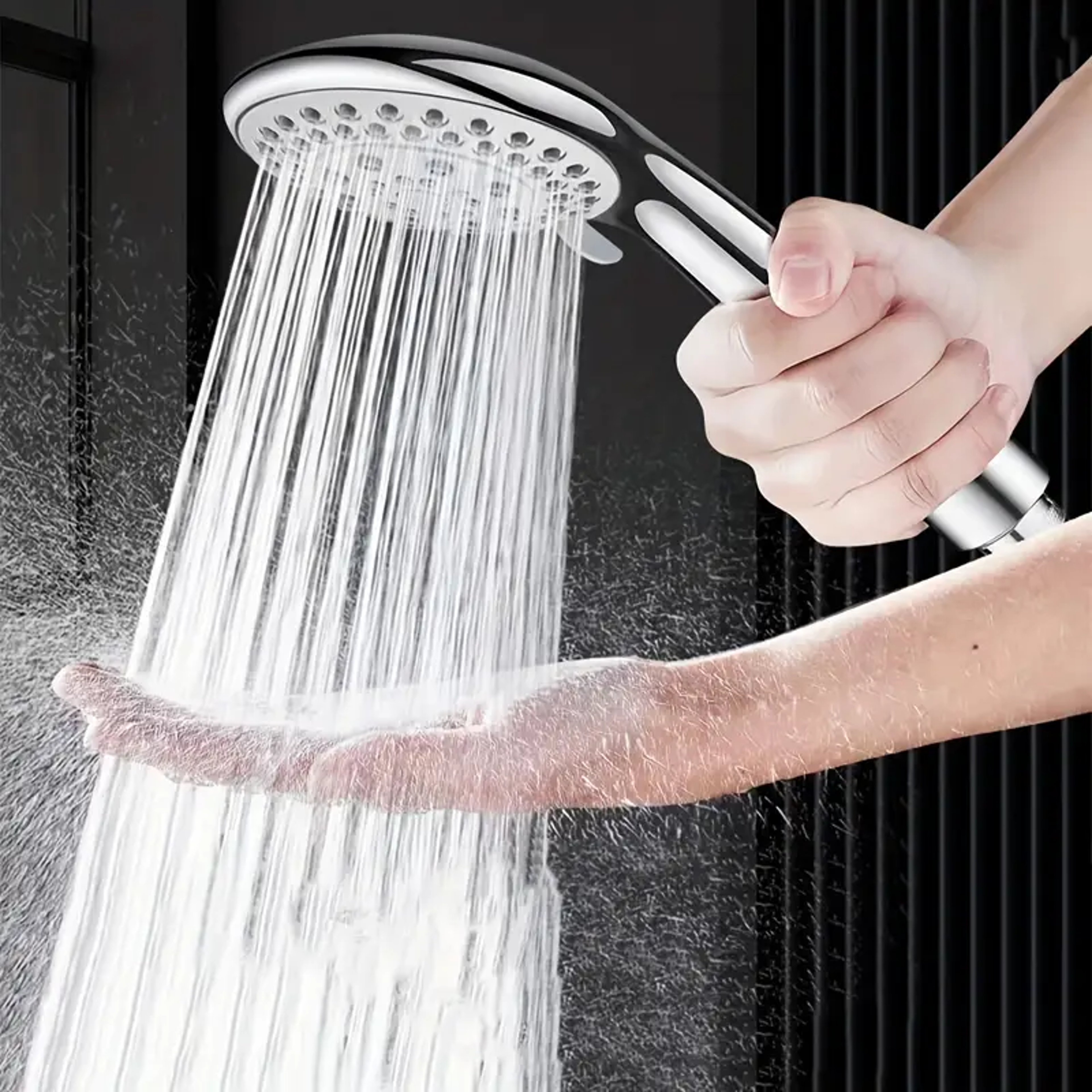 Fivespeed Large Water Outlet Shower Head Set Adjustable High Quality Plastic Sealed Universal Handh 1