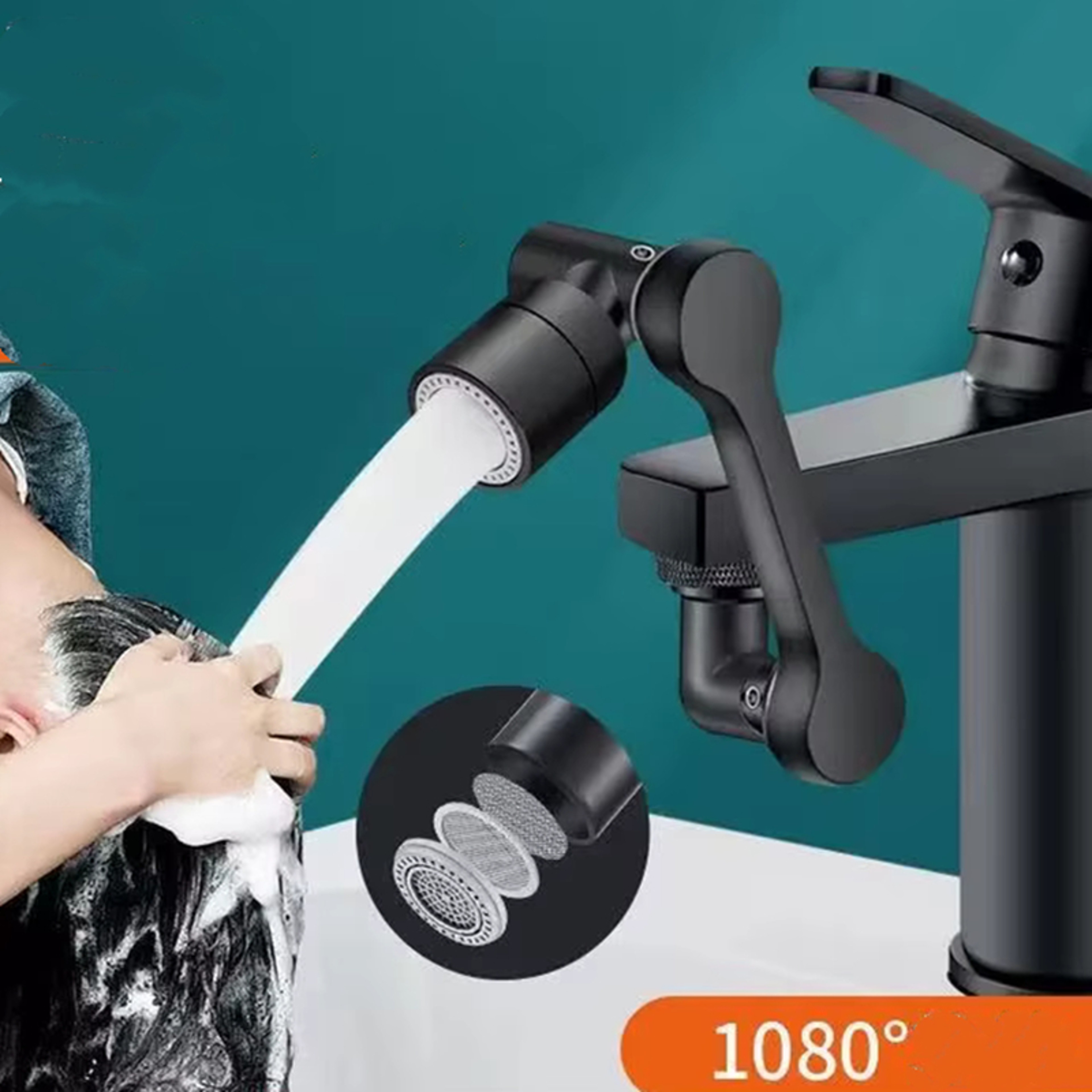 Universal Metal Faucet Aerator Bubbler Nozzle Kitchen Tap Sprayer Head Adaptor Washbasin Faucet Ext 3