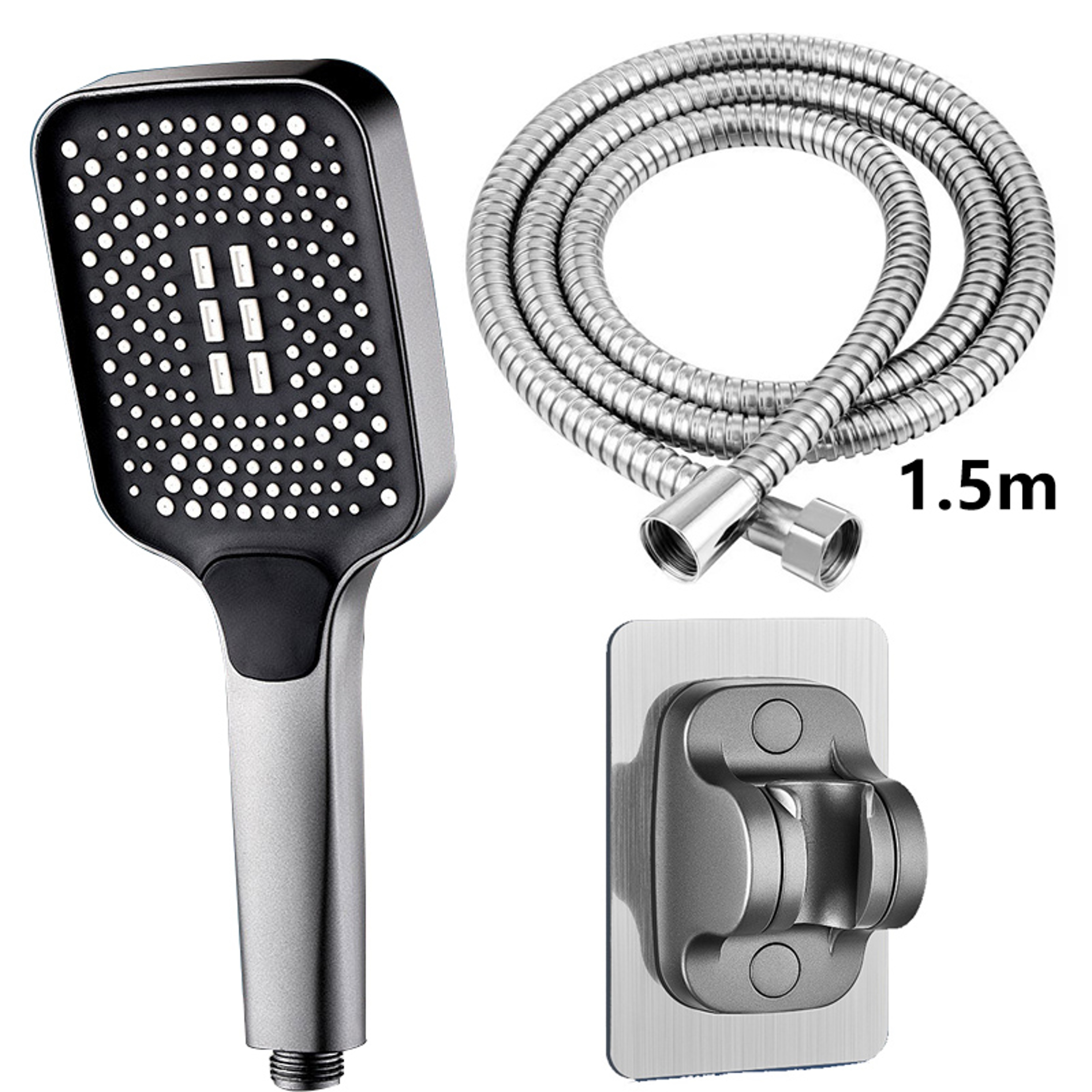 High Pressure Adjustable Shower Head Mode Large Flow Rainfall Shower Bathroom Mixer Water Saving 8