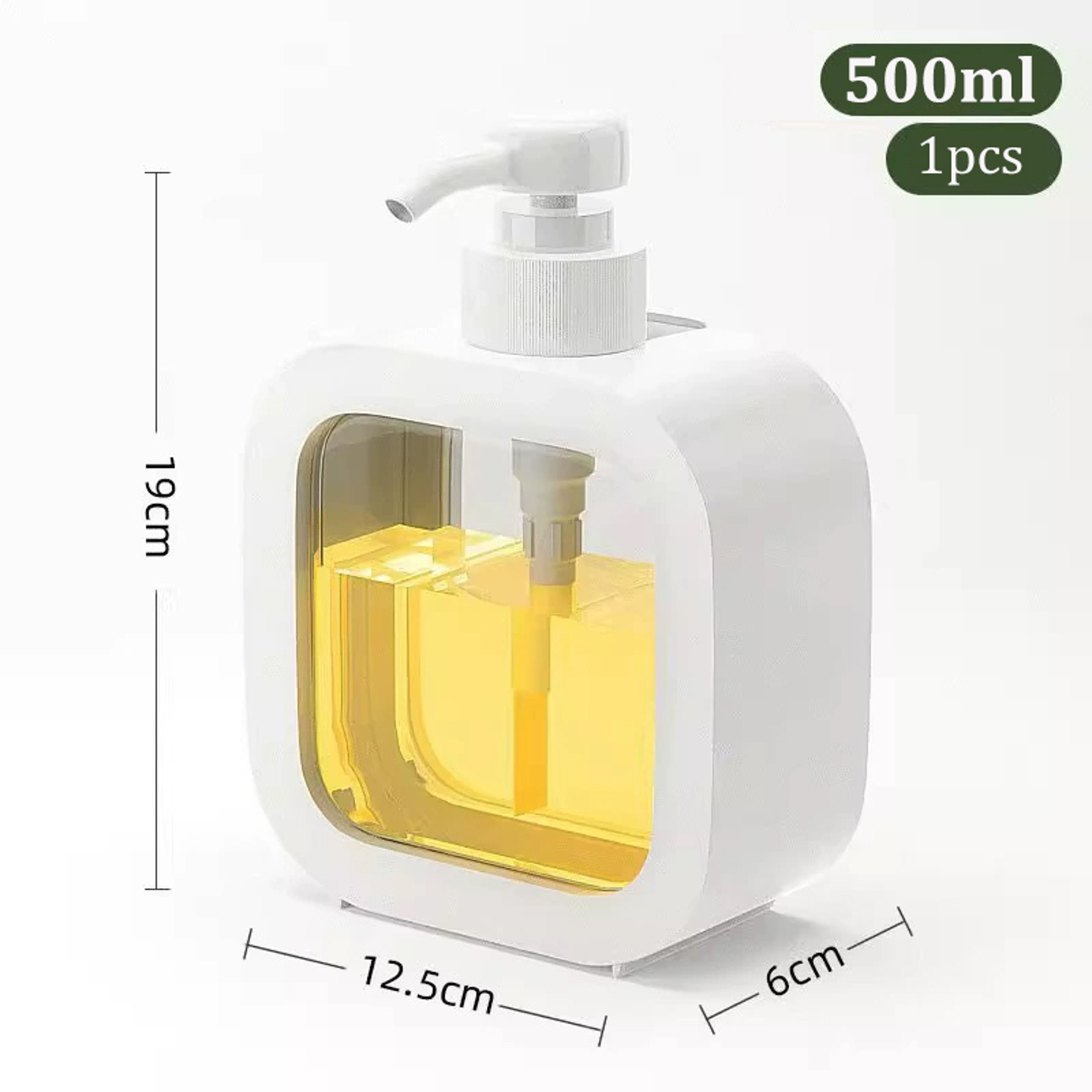 Visual Transparent Soap Dispenser Bottle Plastic Push Lotion Bottle Travel Bathroom Empty Bottle 7