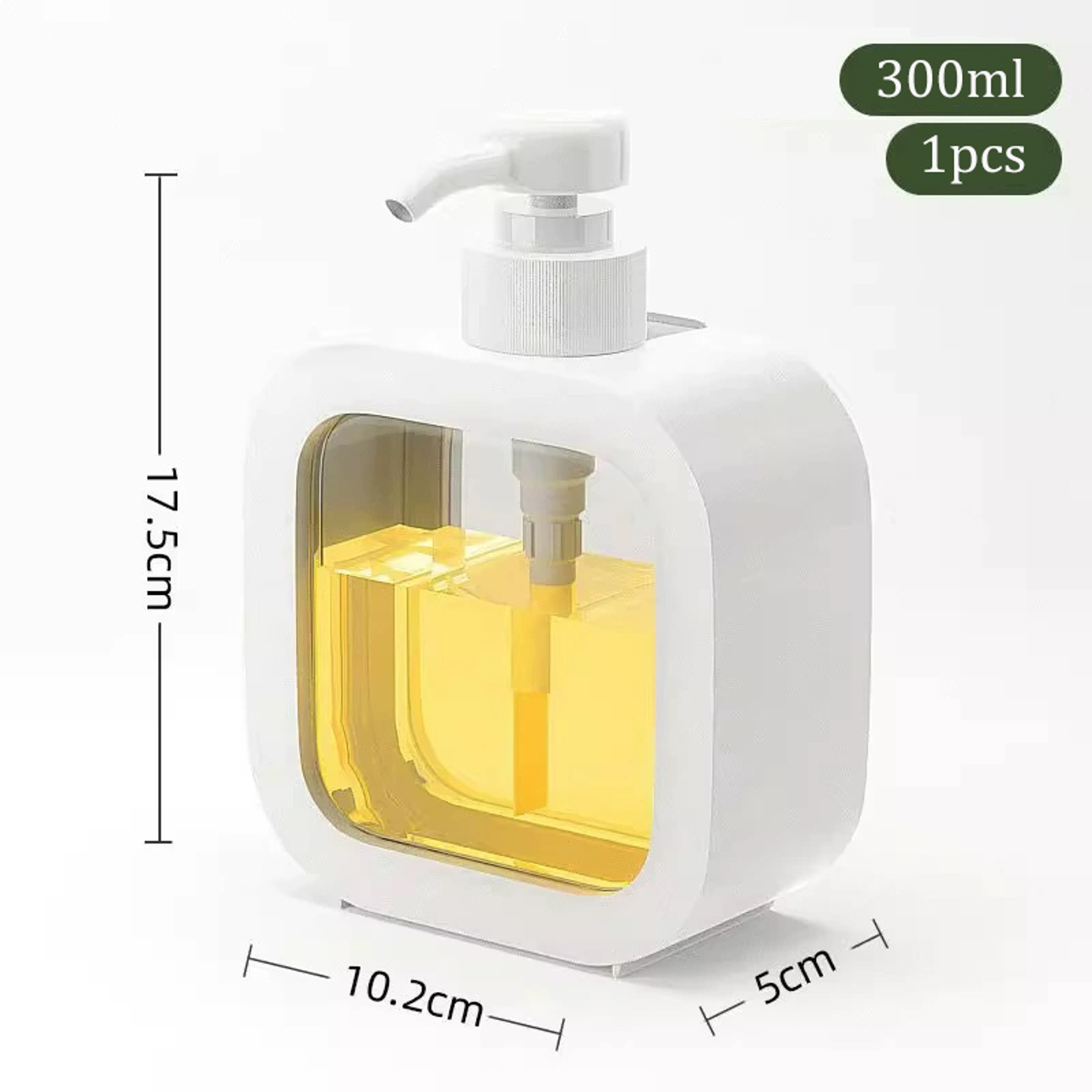 Visual Transparent Soap Dispenser Bottle Plastic Push Lotion Bottle Travel Bathroom Empty Bottle 6