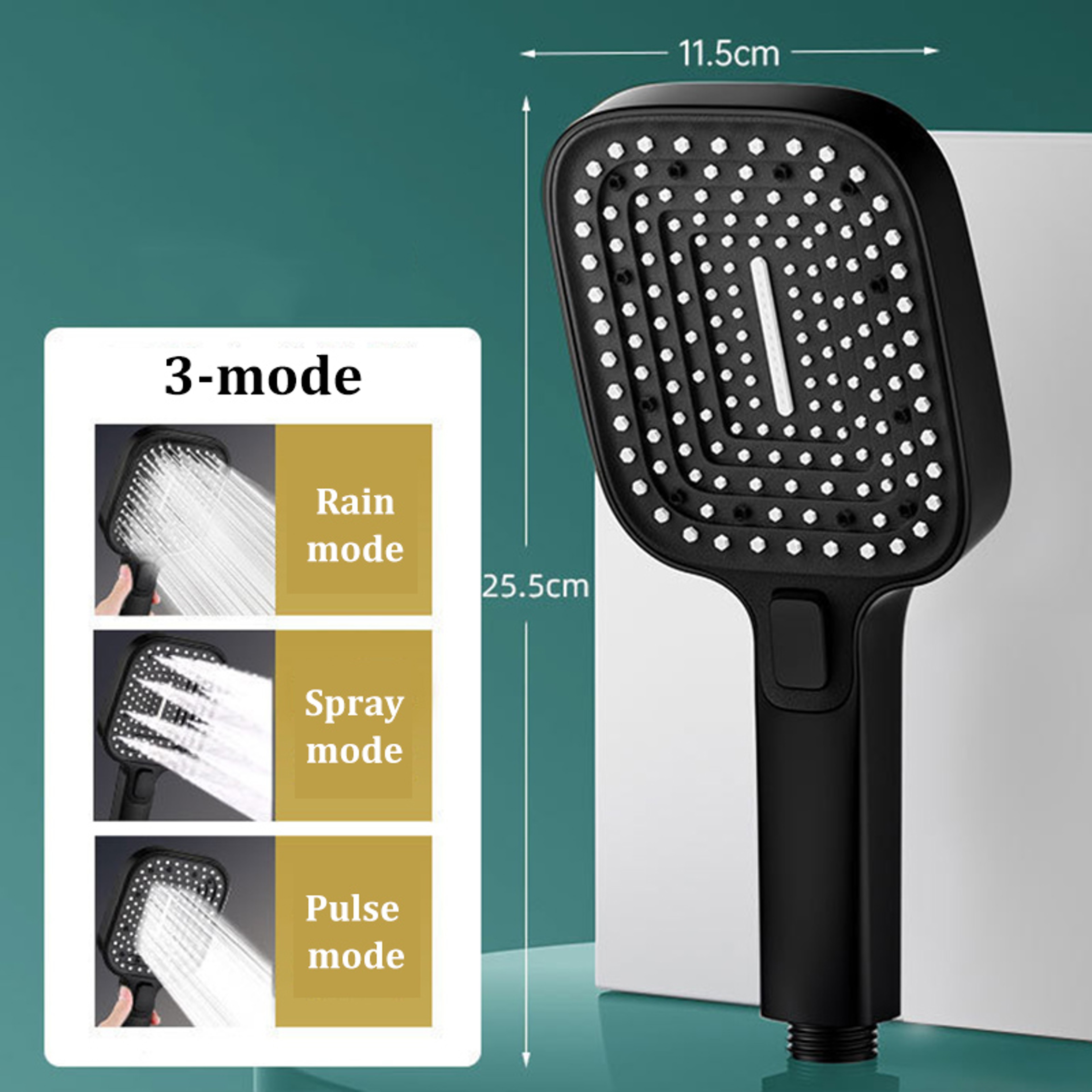 Large Panel Mode Pressurized Shower Head Bathroom Accessories Large Water Outlet Shower Set 8