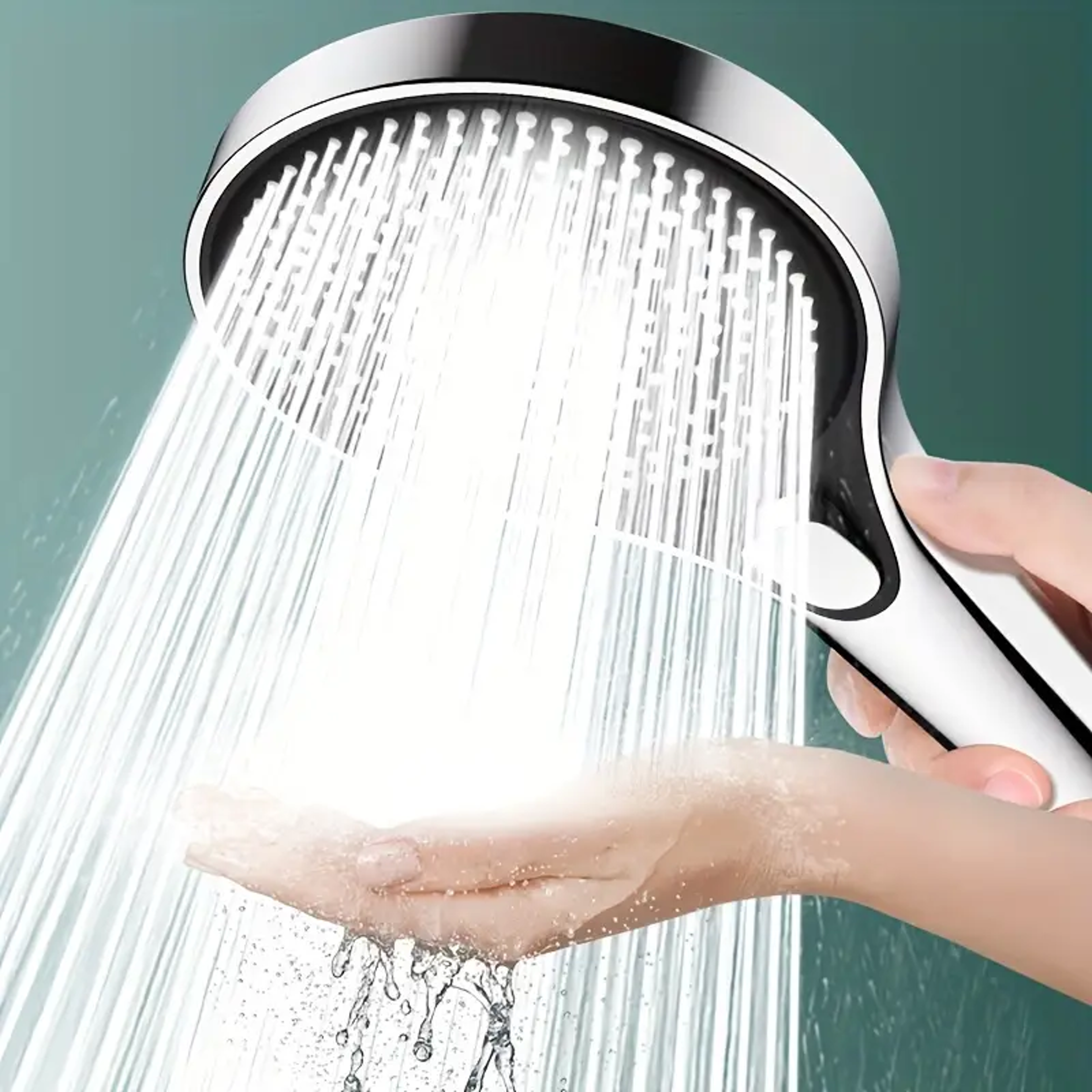 Highpressure Threespeed Shower Head With Large Panel Super Powerful Universal Bathroom Shower Head  0