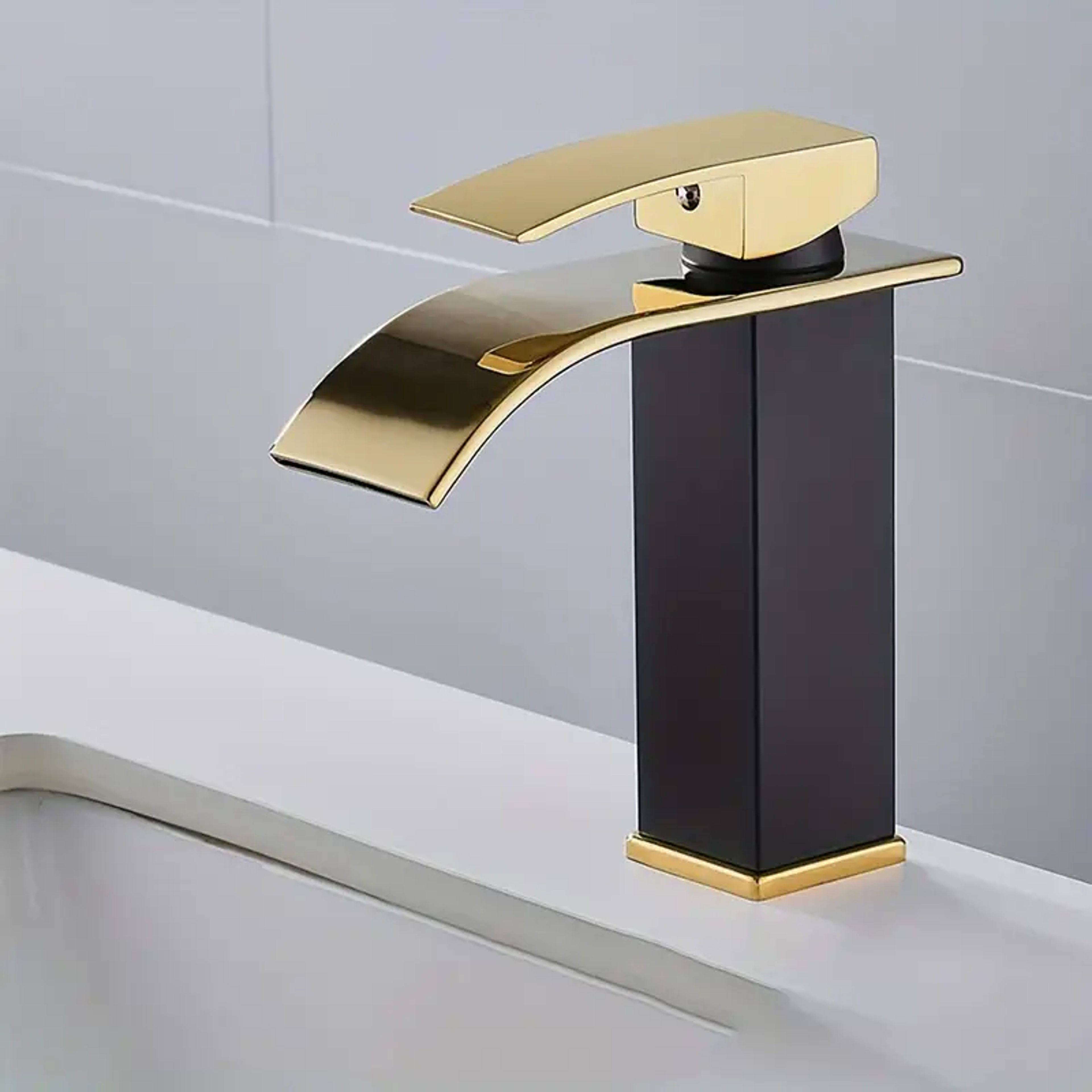Luxury Waterfall Faucet Hot And Cold Dual Control Stainless Steel Alloy For Bathroom Sink 7