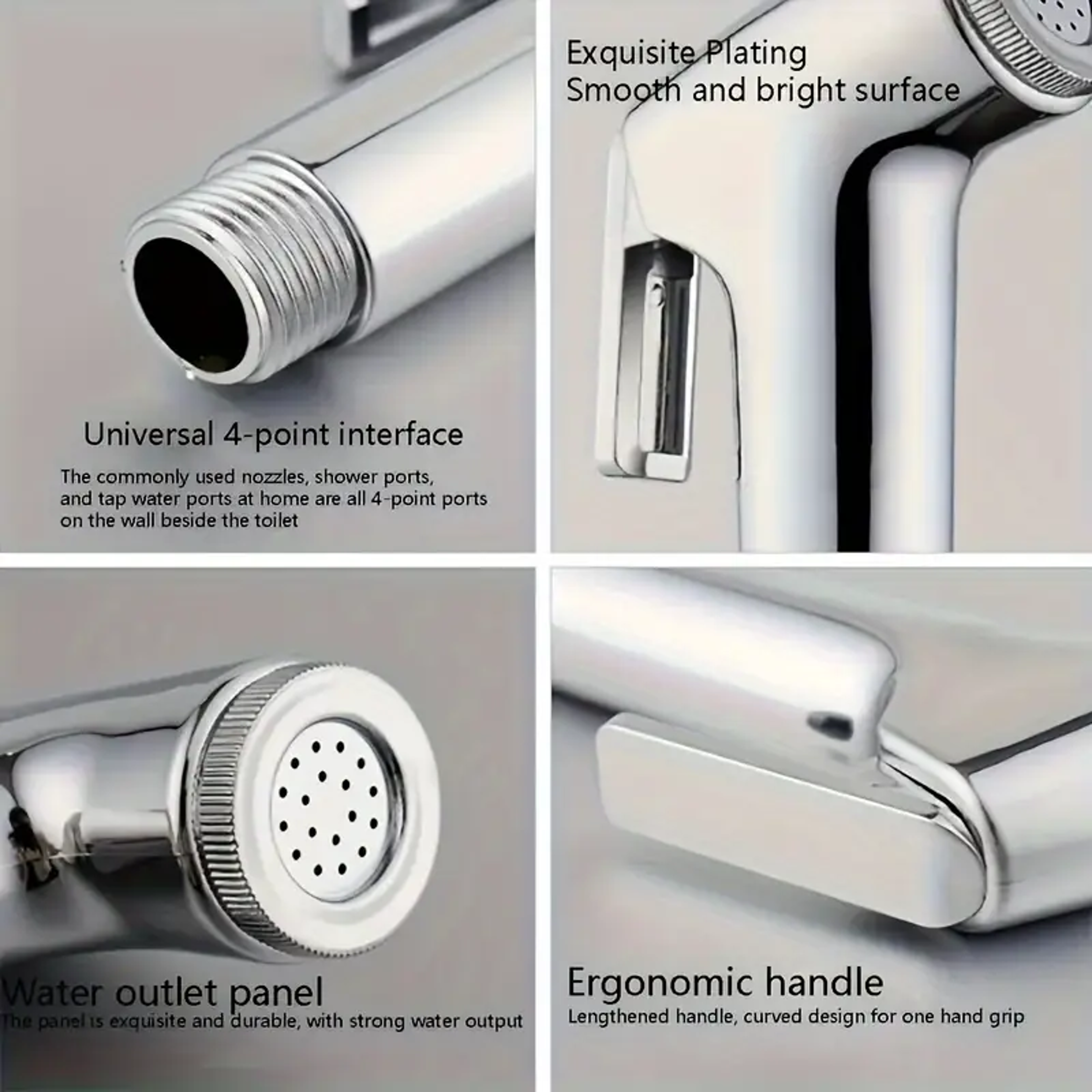 Bathroom Accessories Set Toilet Spray Gun Handheld Shower Set Toilet Booster Flusher Nozzle Handhel 2