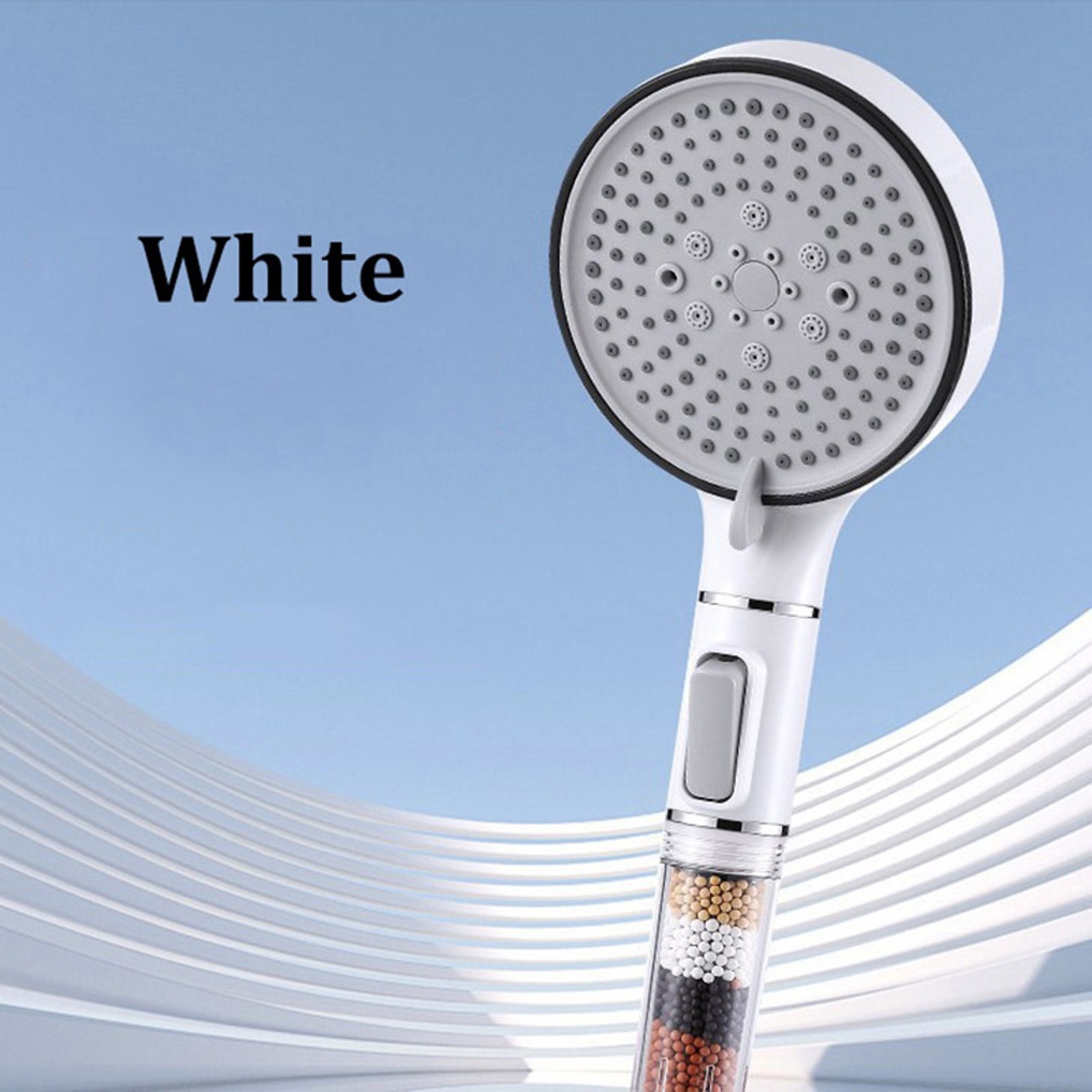 Large Panel Handheld Shower Set Dechlorination Filter Booster FiveSpeed For Skin Beauty 8