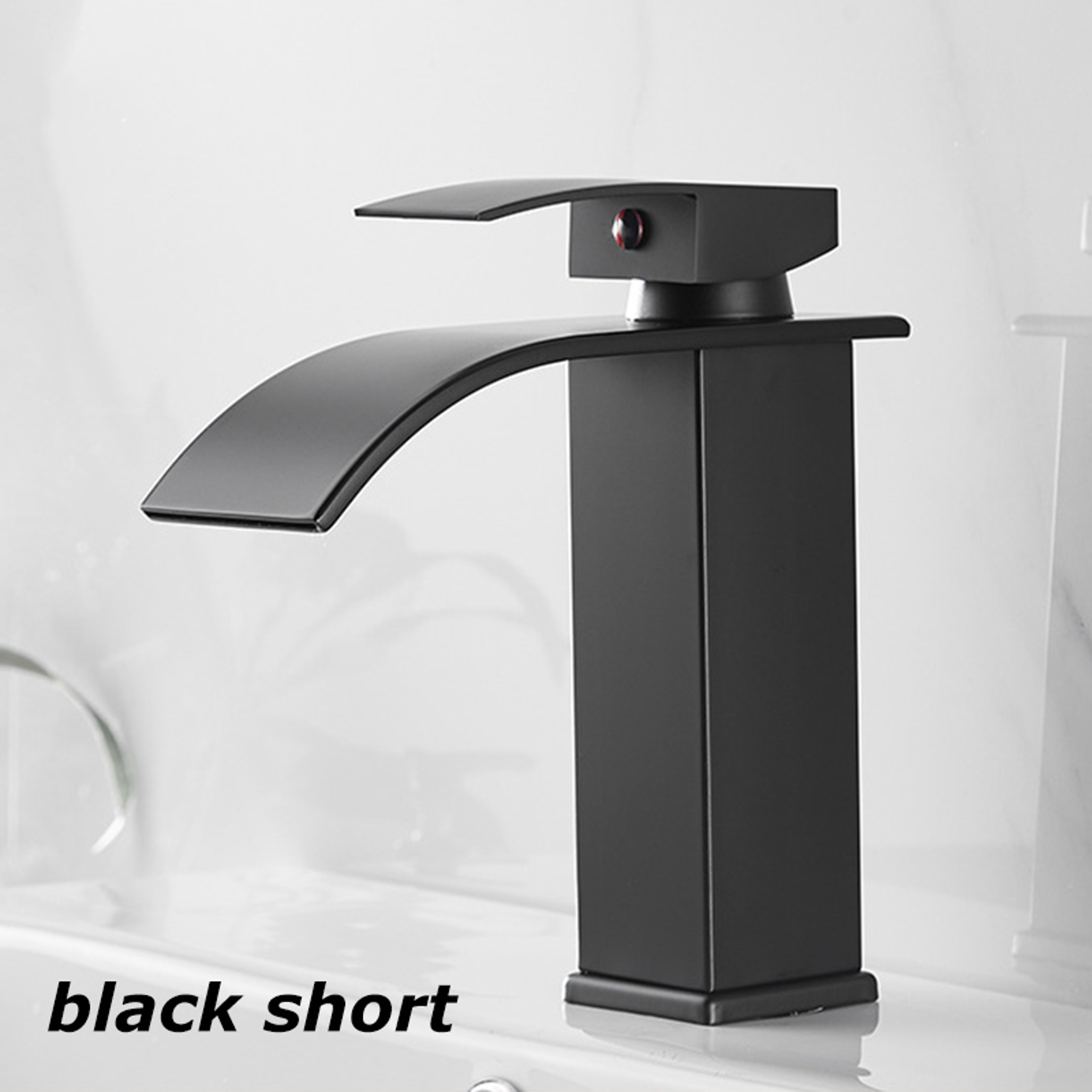 Dual Control Household Hot And Cold Waterfall Faucet Kitchen Bathroom Splashproof Countertop Faucet 6