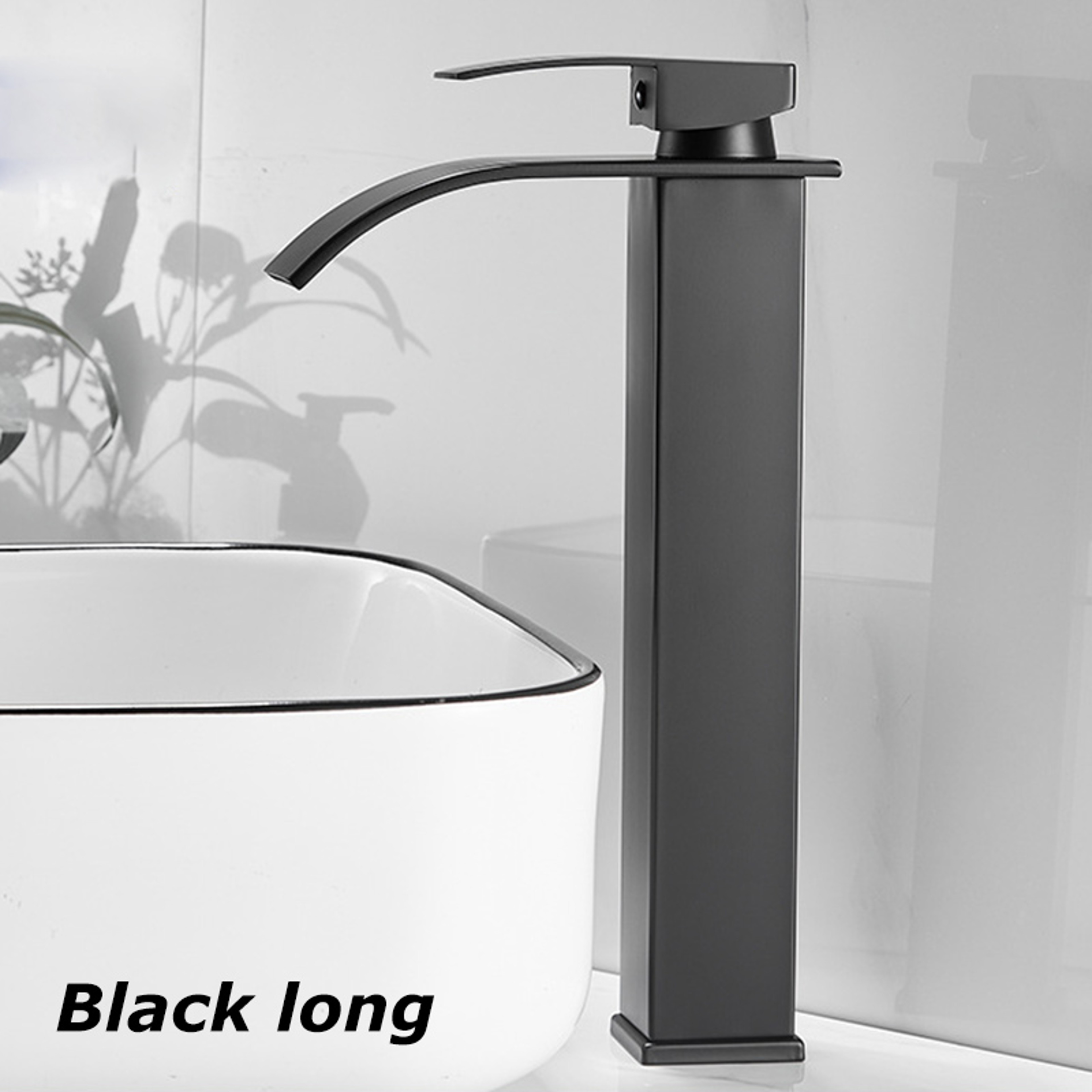Dual Control Household Hot And Cold Waterfall Faucet Kitchen Bathroom Splashproof Countertop Faucet 9