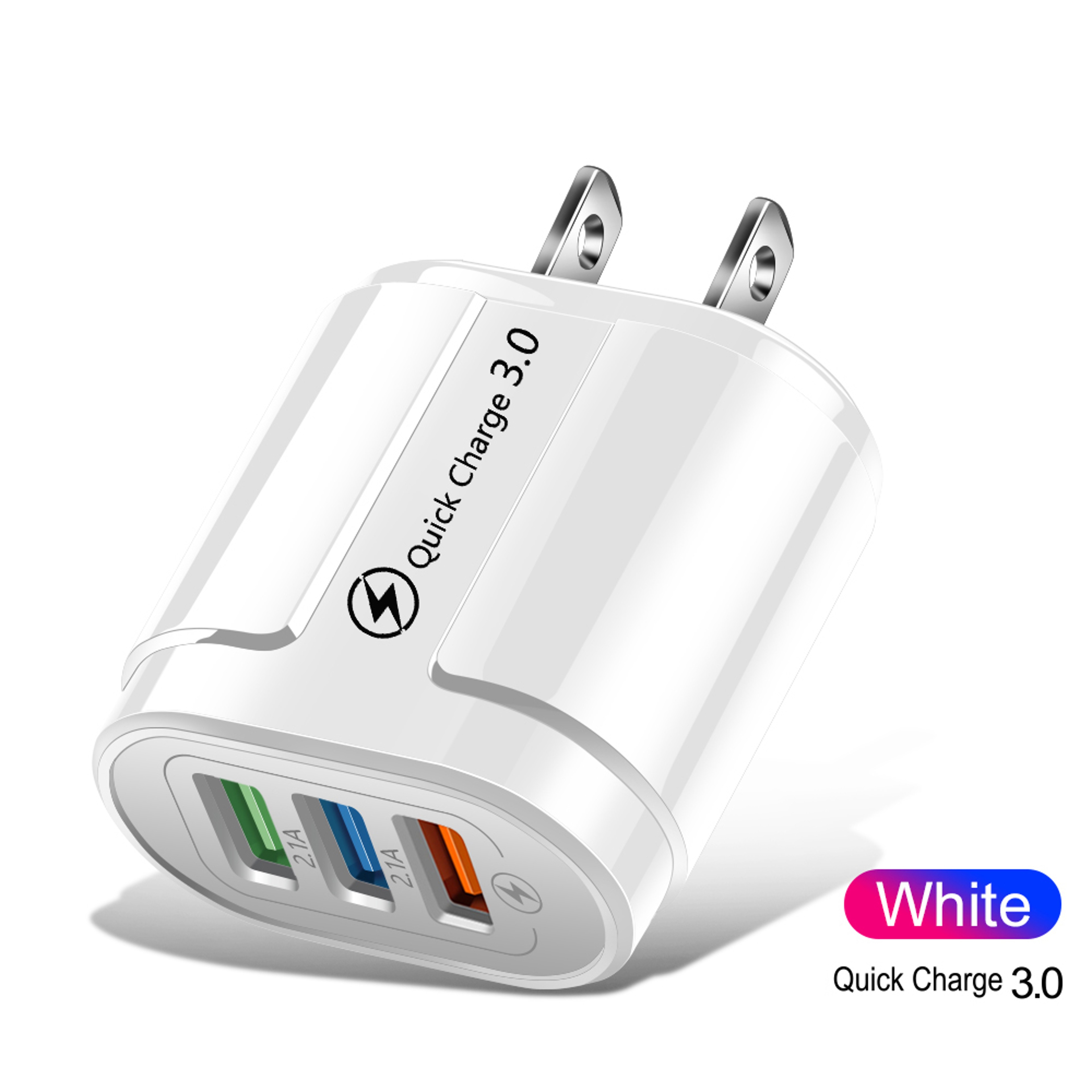 Quik Charge Adapter USB Fast Phone Charger Wall Chargers Plug 8