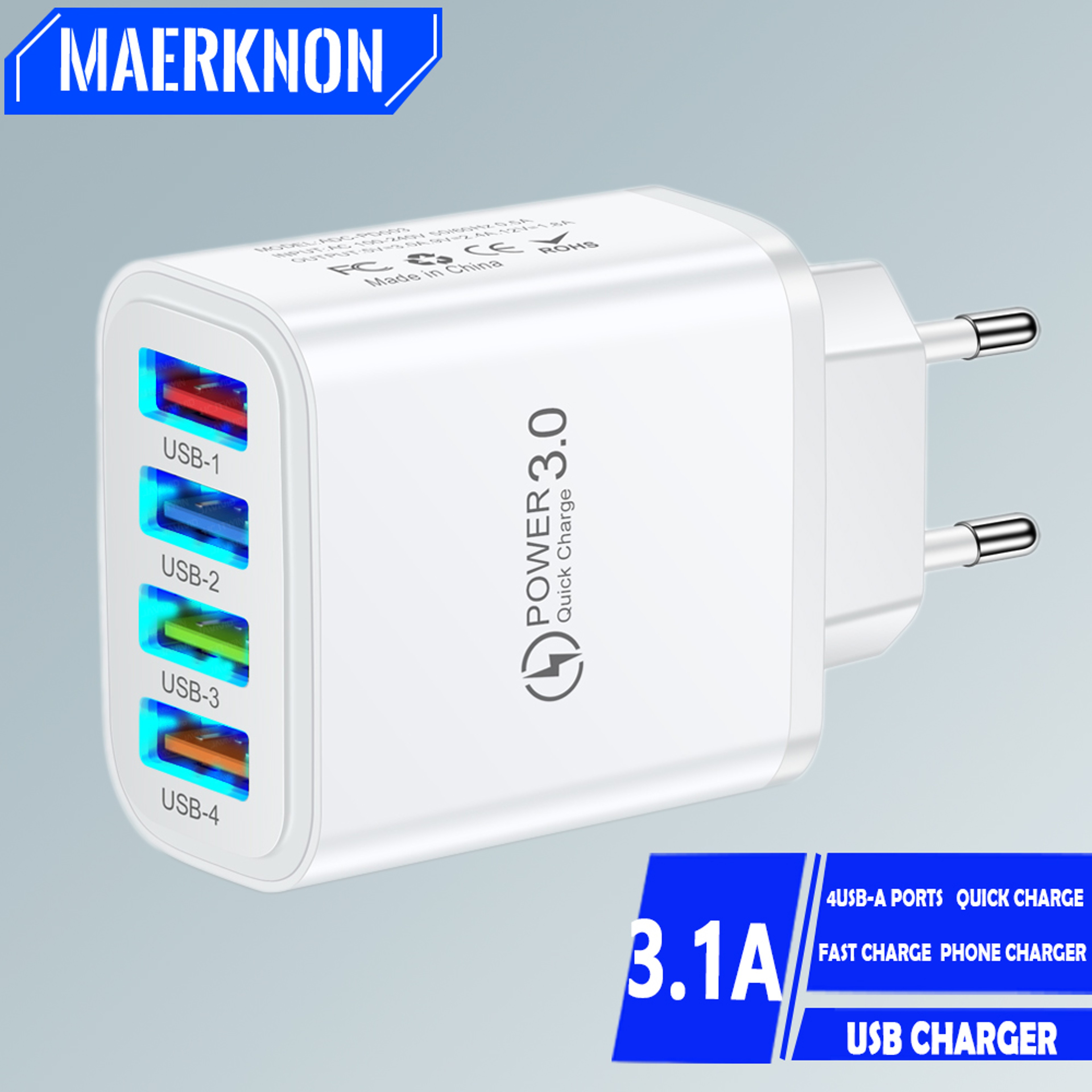Quick Charge USB Fast Charger Multi Ports Wall Adapter Phone Charger 1