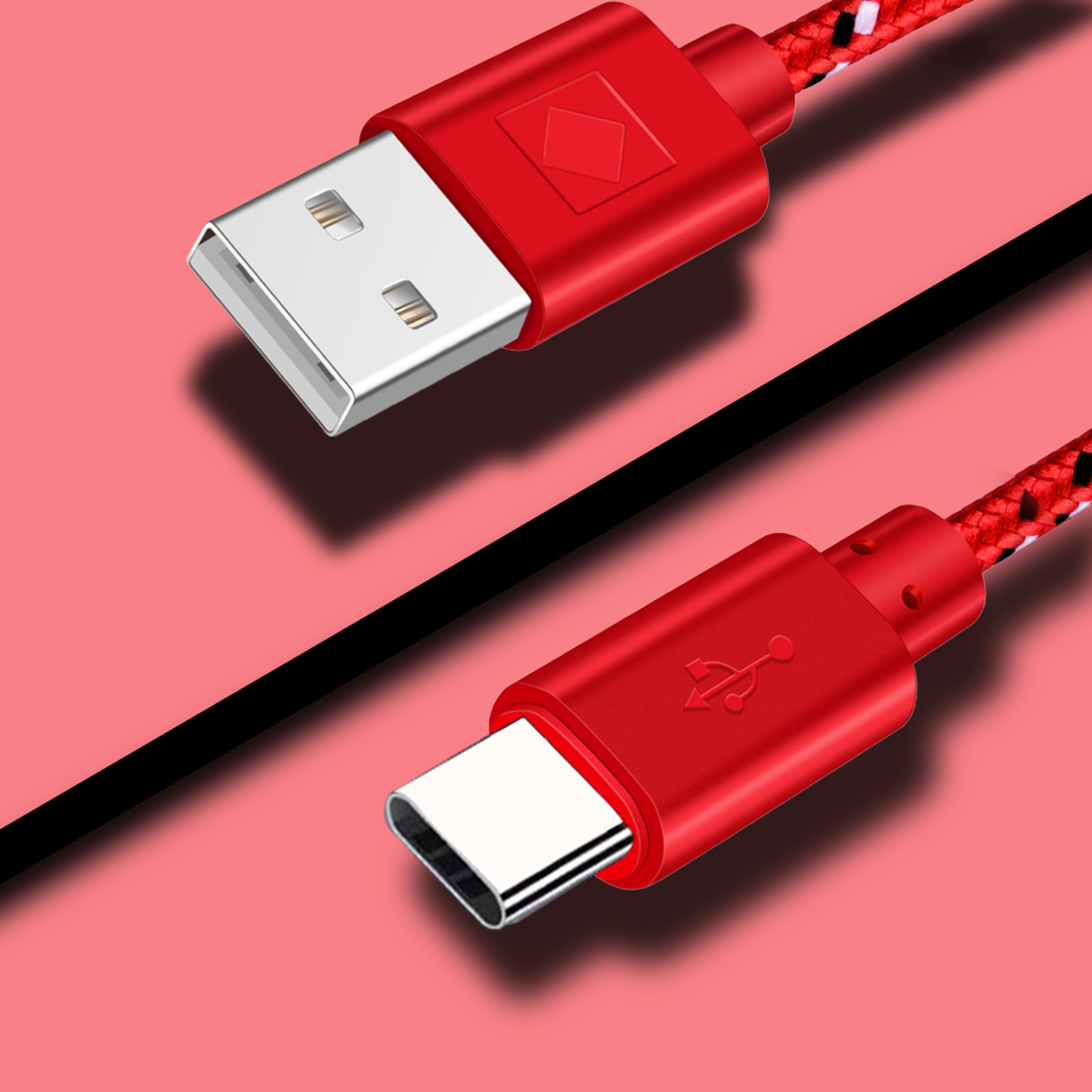 Type C Cable USB C Data Cord Mobile Phone Charger Super Fast Charging 8