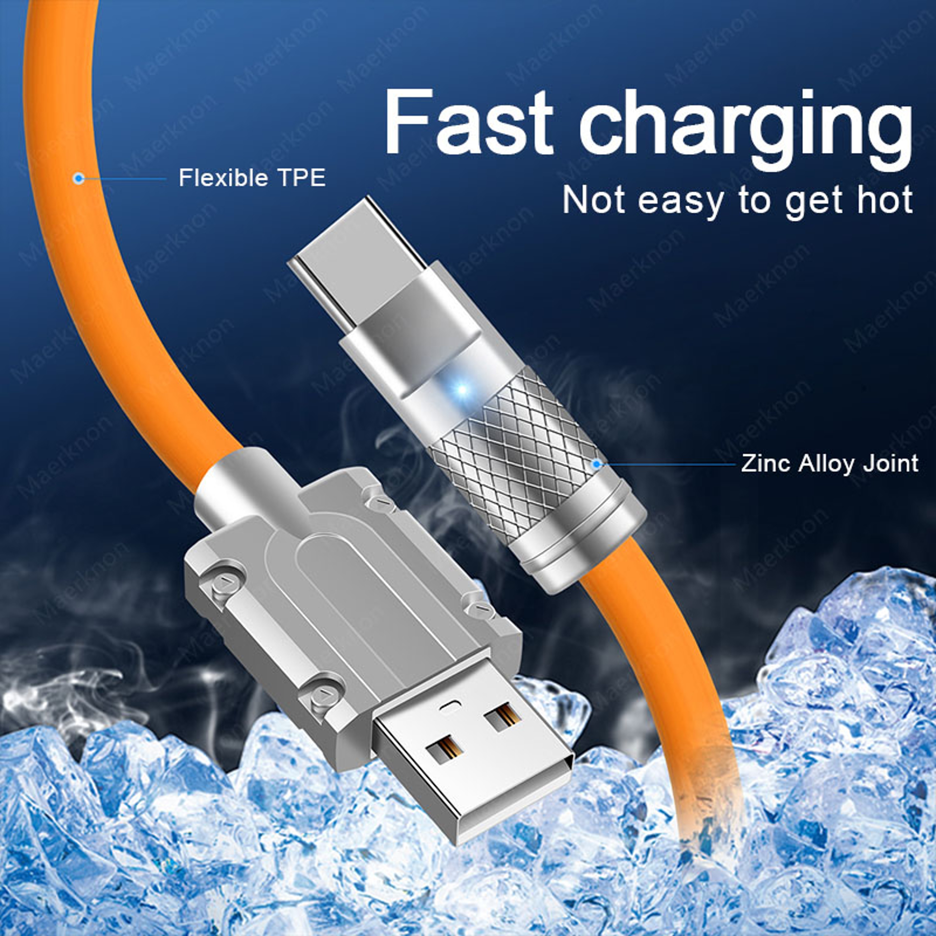 USB Type C Quick Charge Cable PD Super Fast Charging Data Cord For Phone Charger 1