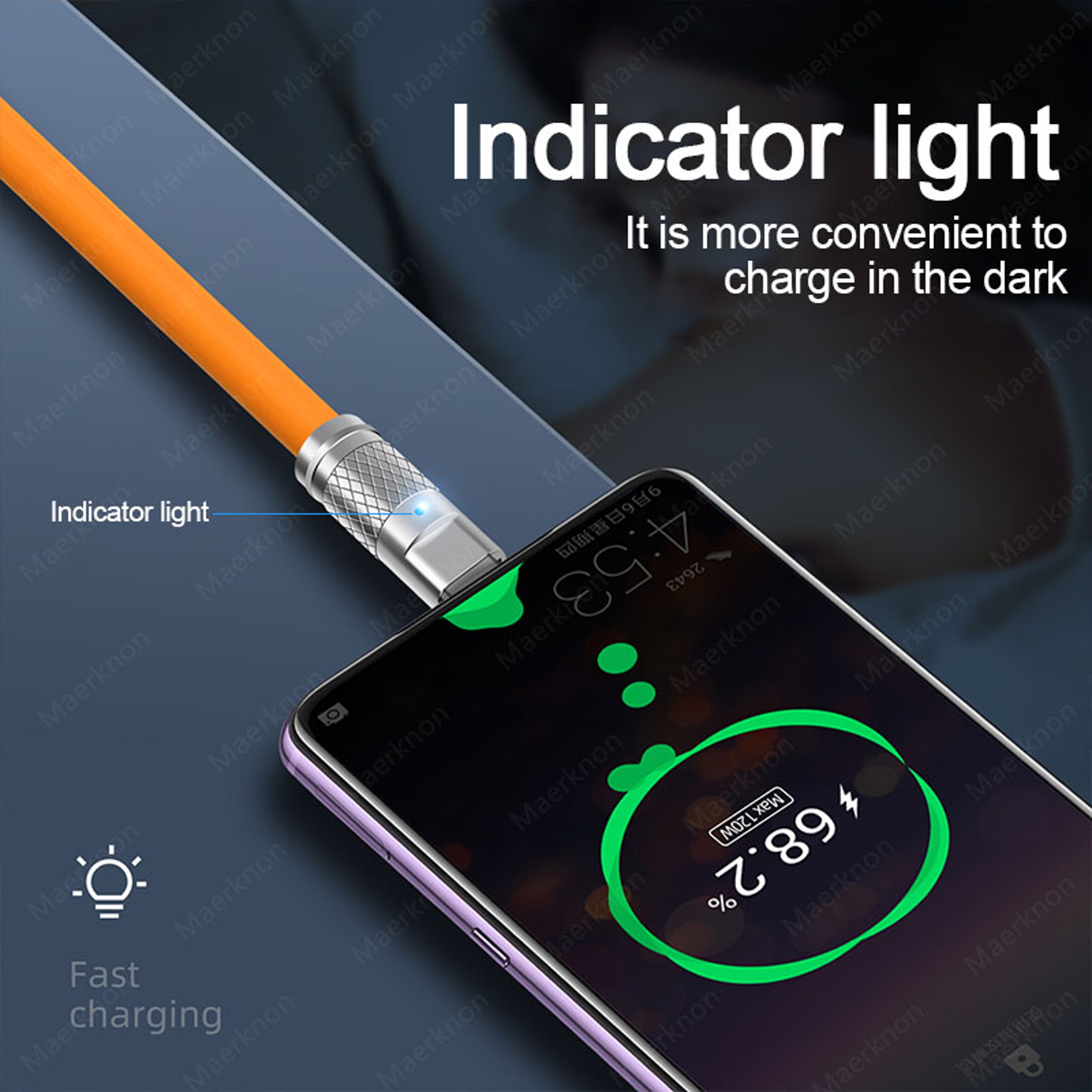 USB Type C Quick Charge Cable PD Super Fast Charging Data Cord For Phone Charger 2
